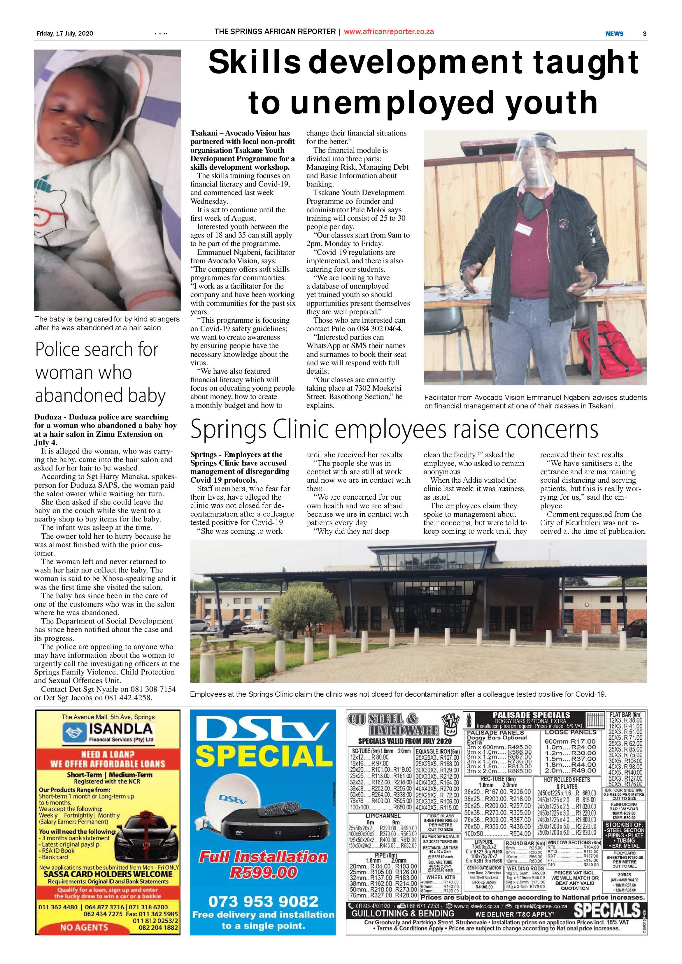 African Reporter 17 July 2020 page 3