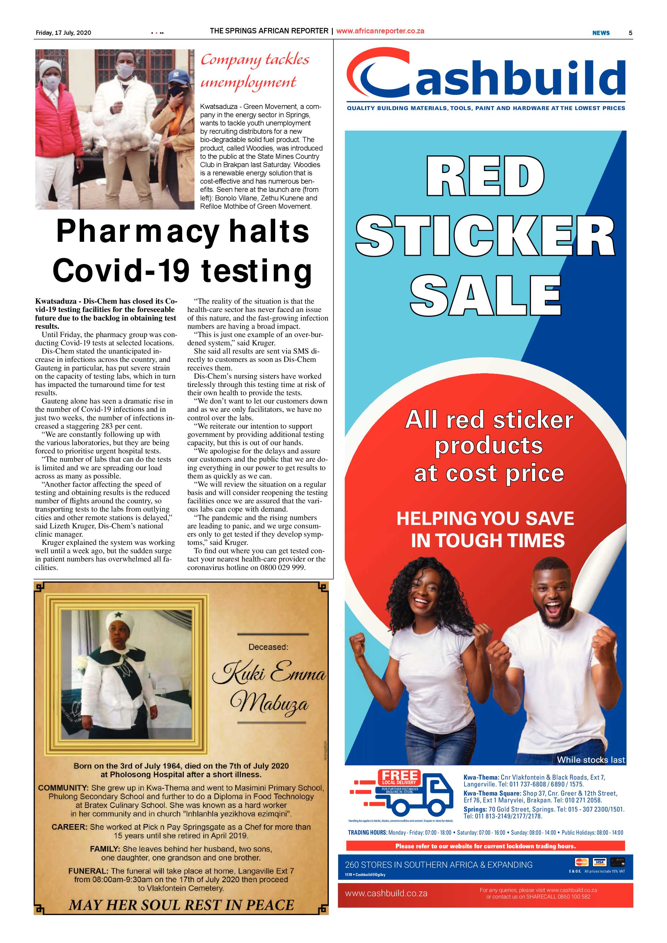 African Reporter 17 July 2020 page 5