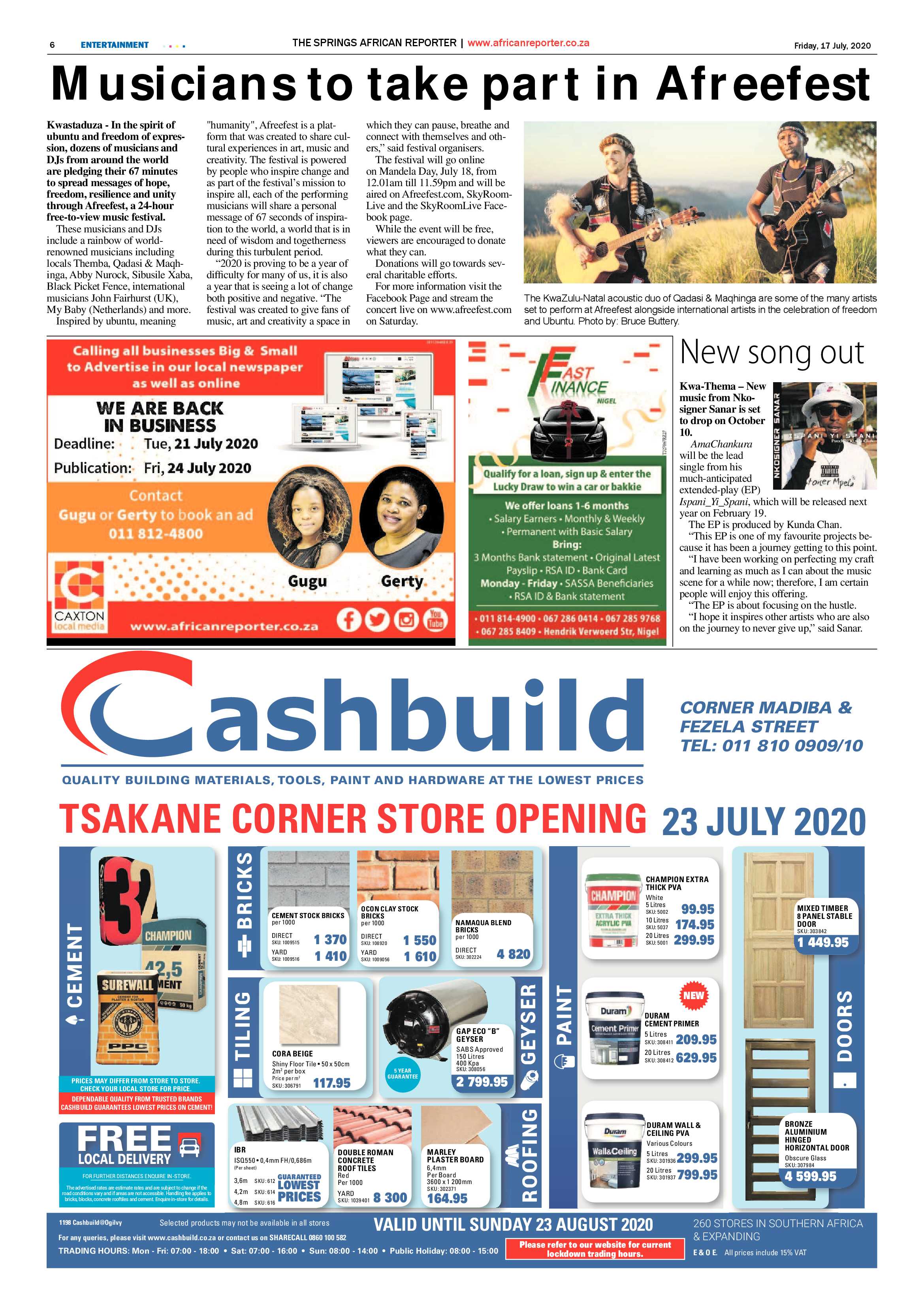 African Reporter 17 July 2020 page 6