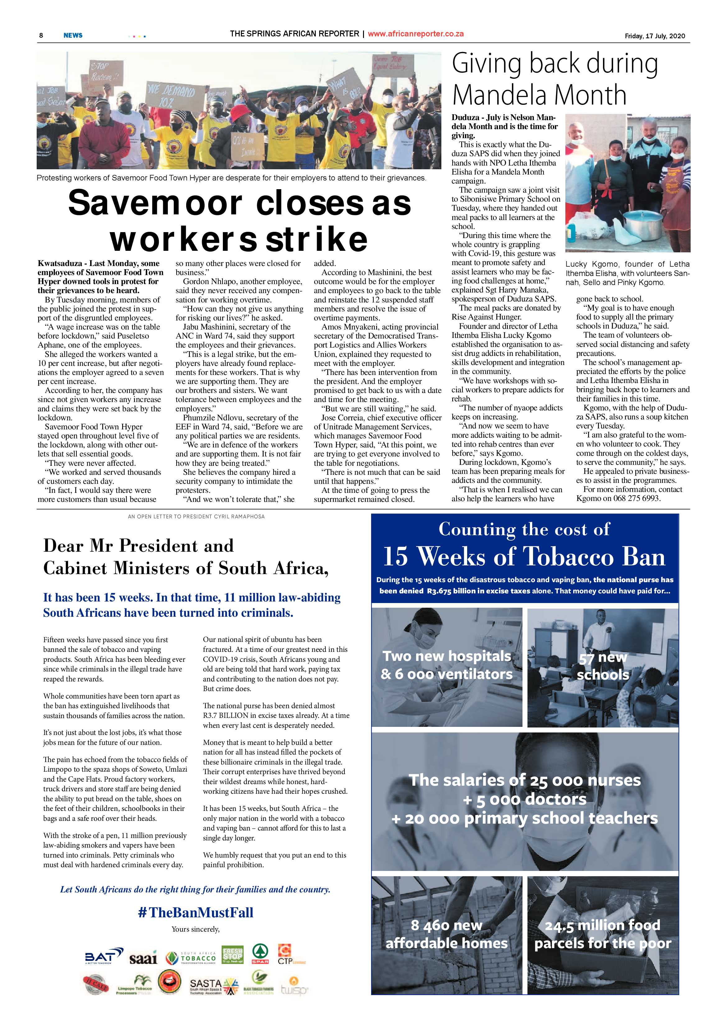 African Reporter 17 July 2020 page 8