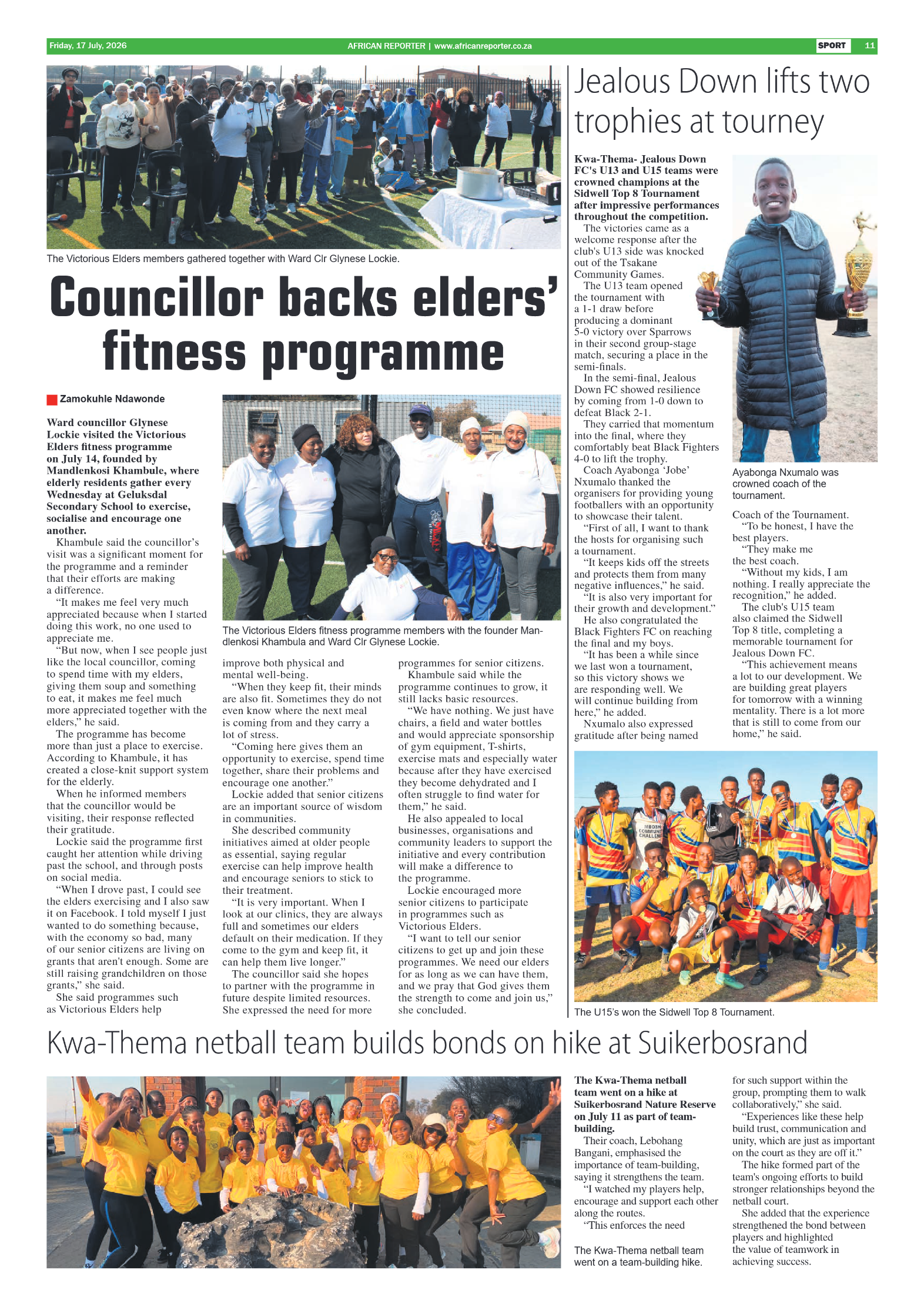 African Reporter 17 July 2026 page 11