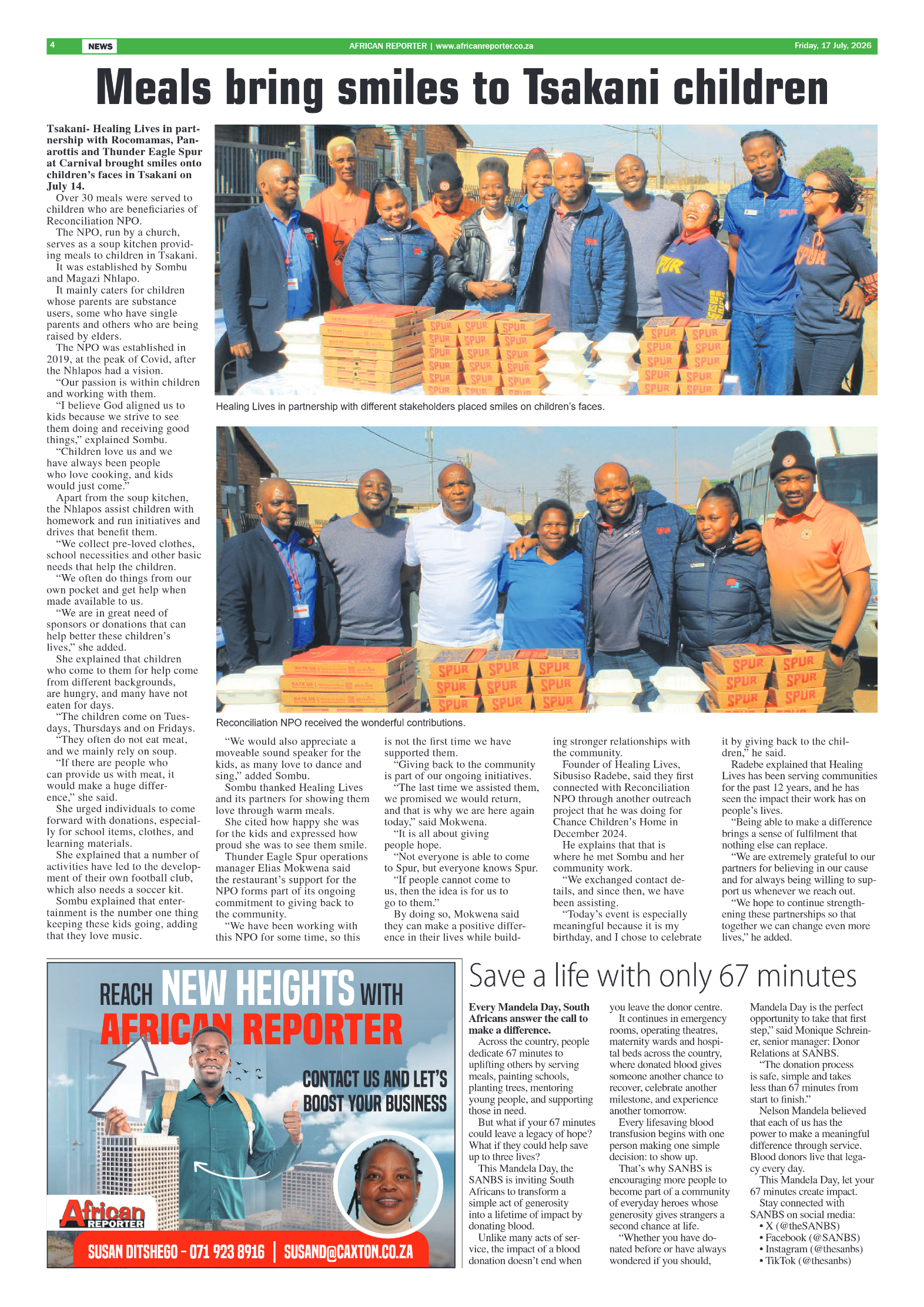 African Reporter 17 July 2026 page 4