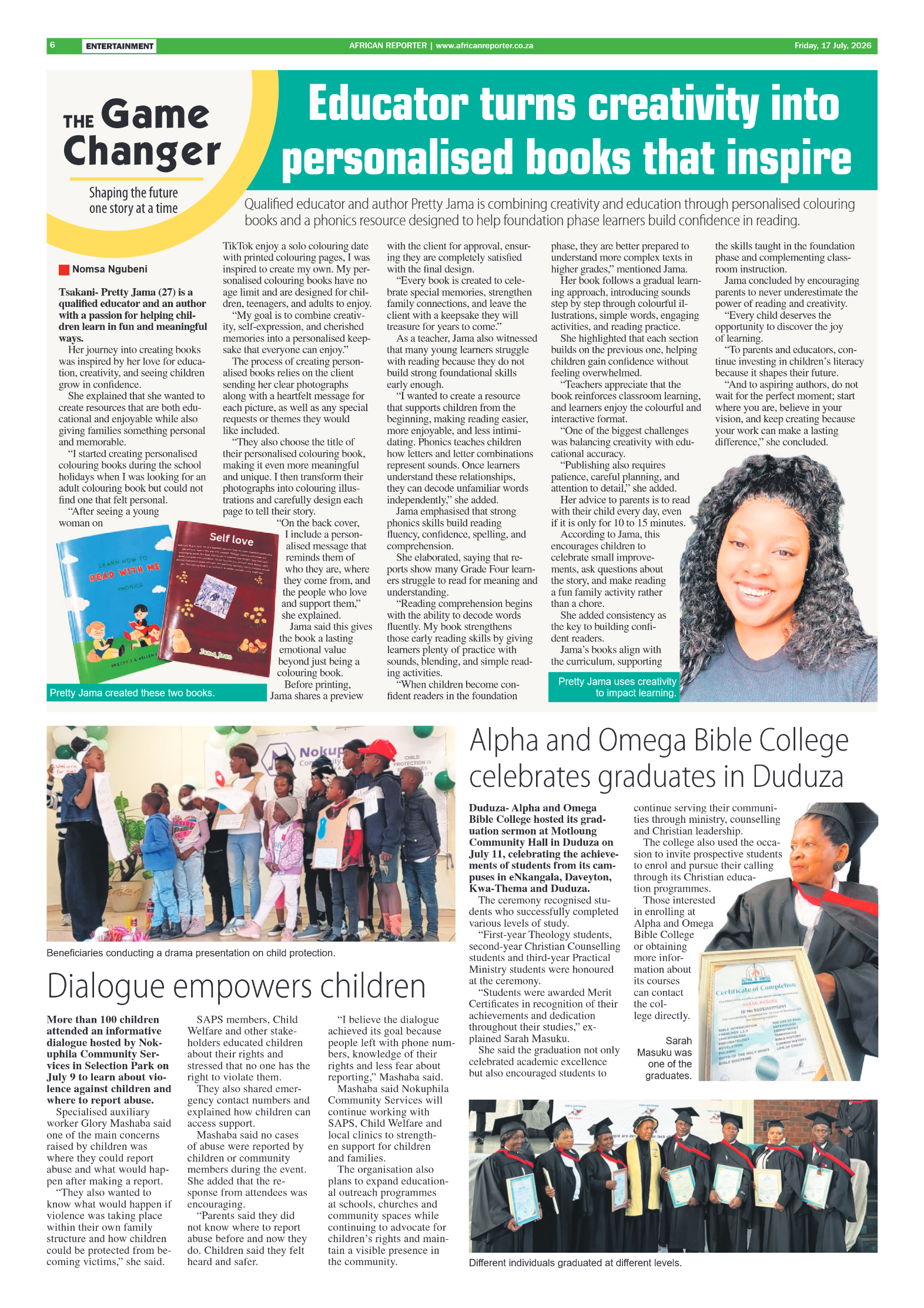 African Reporter 17 July 2026 page 6