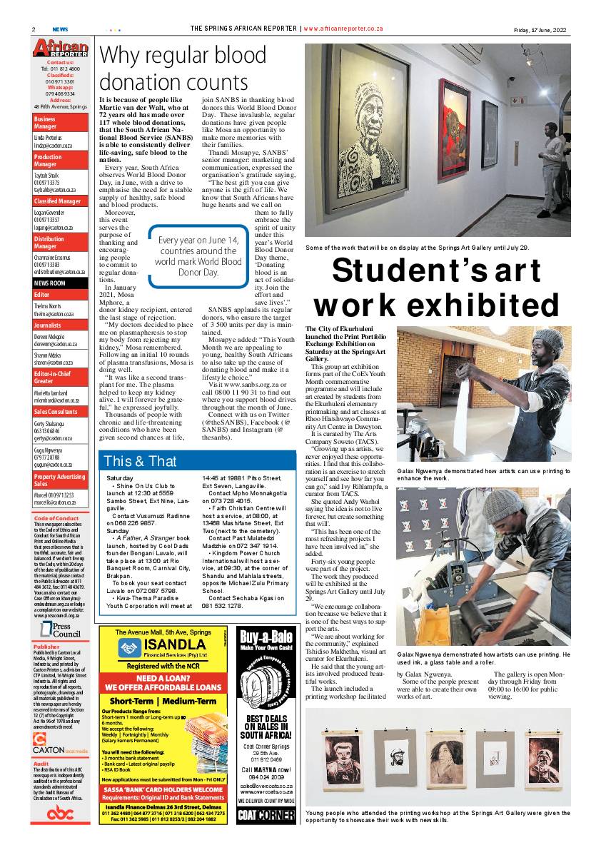 African Reporter 17 June 2022 page 2