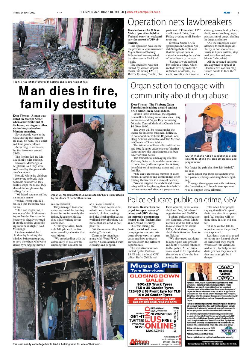 African Reporter 17 June 2022 page 3