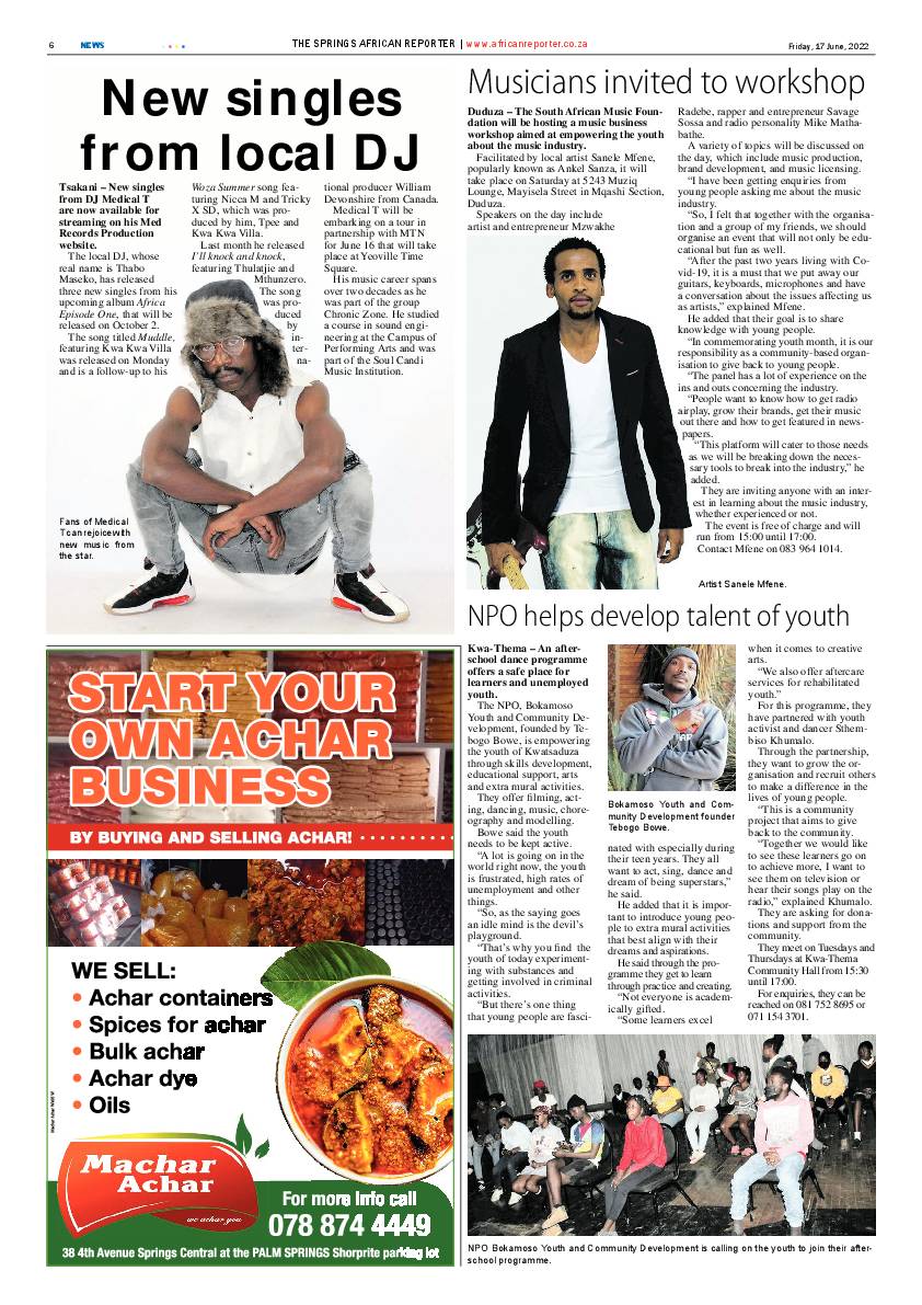 African Reporter 17 June 2022 page 6