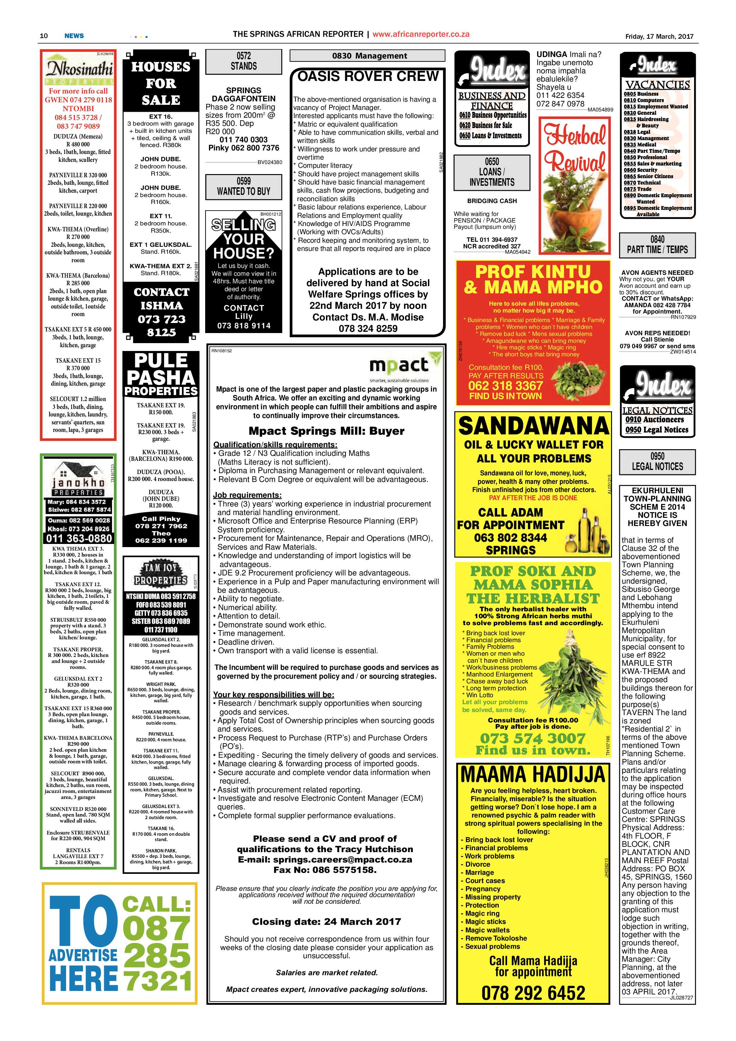 African Reporter 17 March 2017 page 10