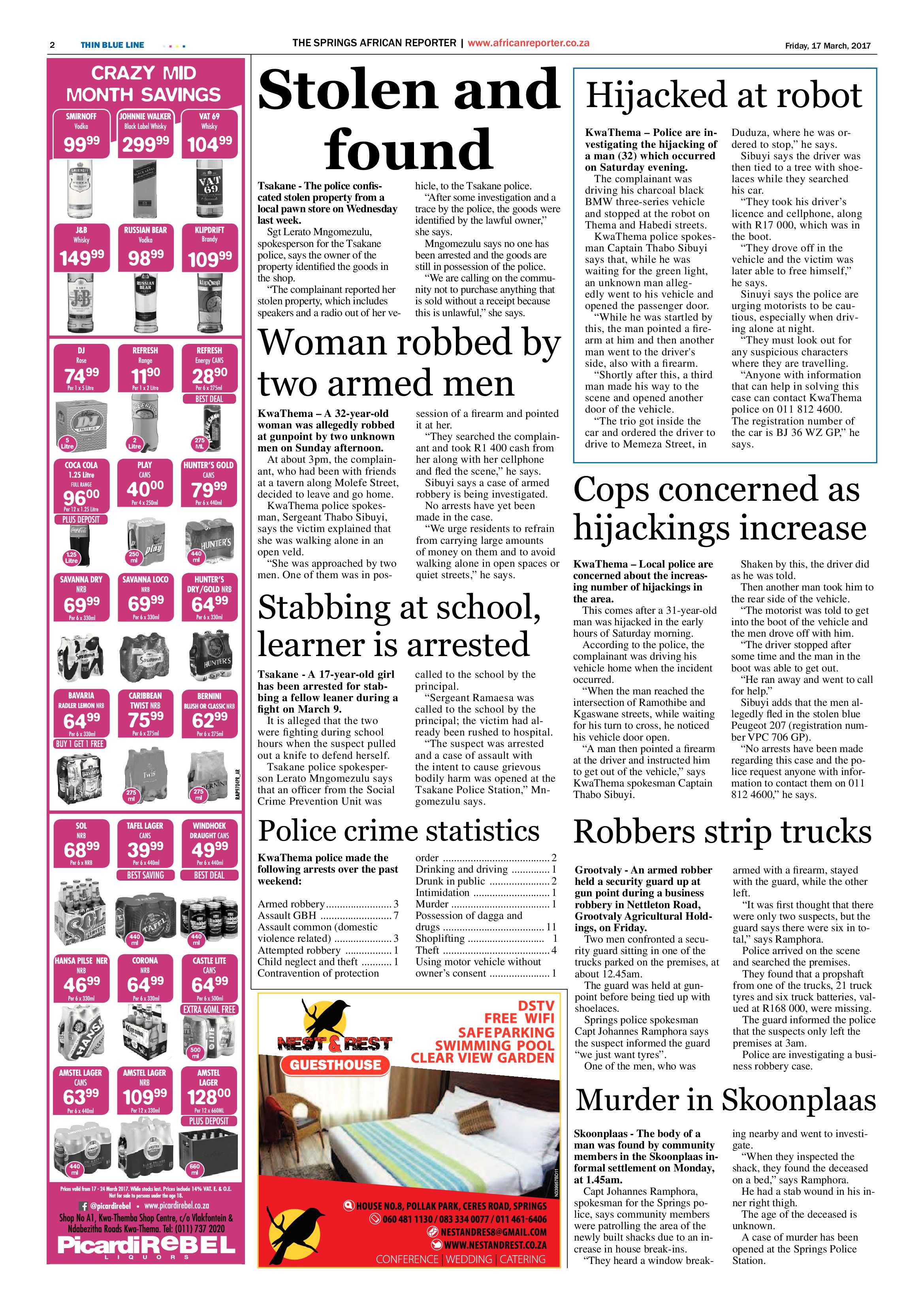 African Reporter 17 March 2017 page 2