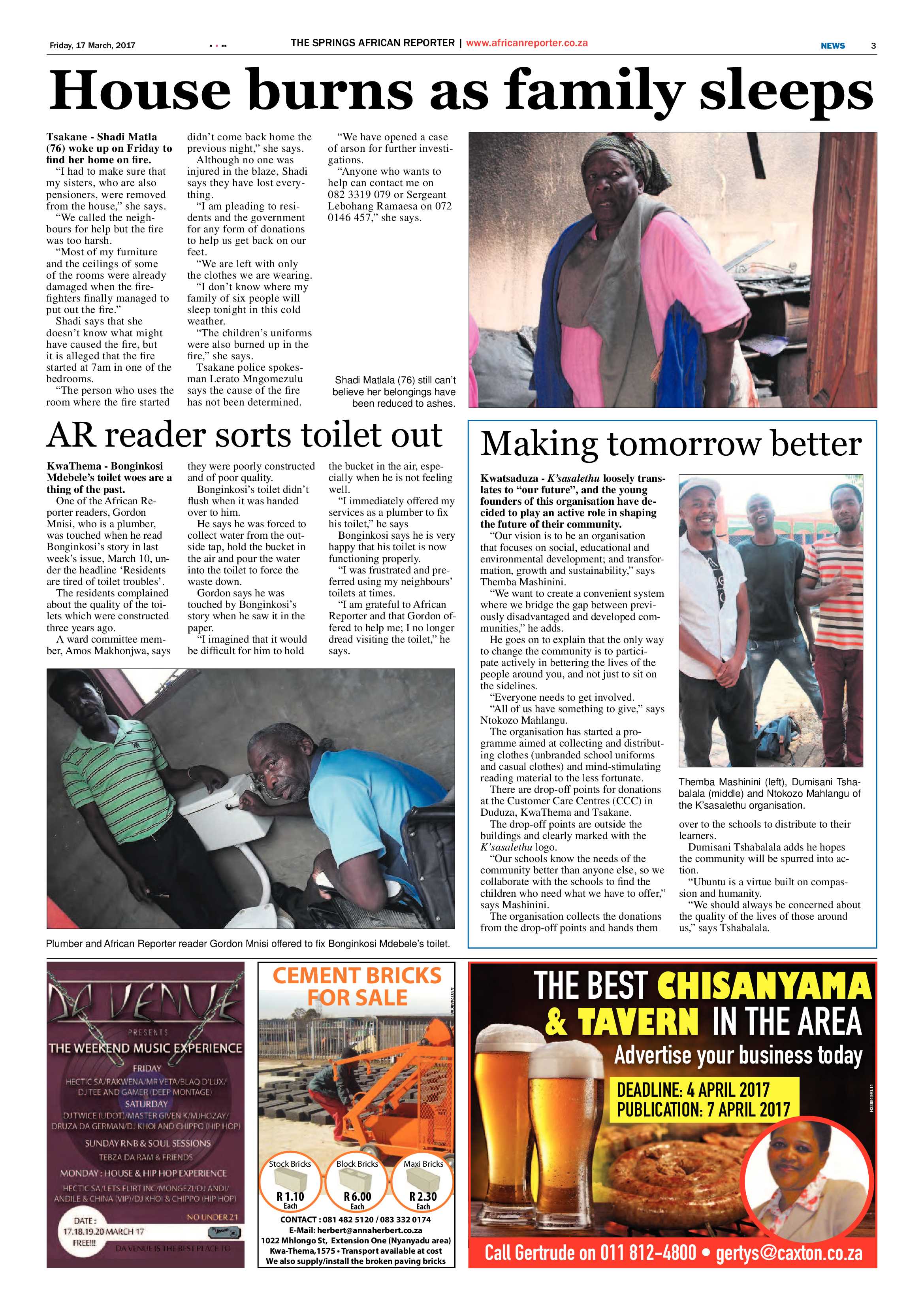 African Reporter 17 March 2017 page 3