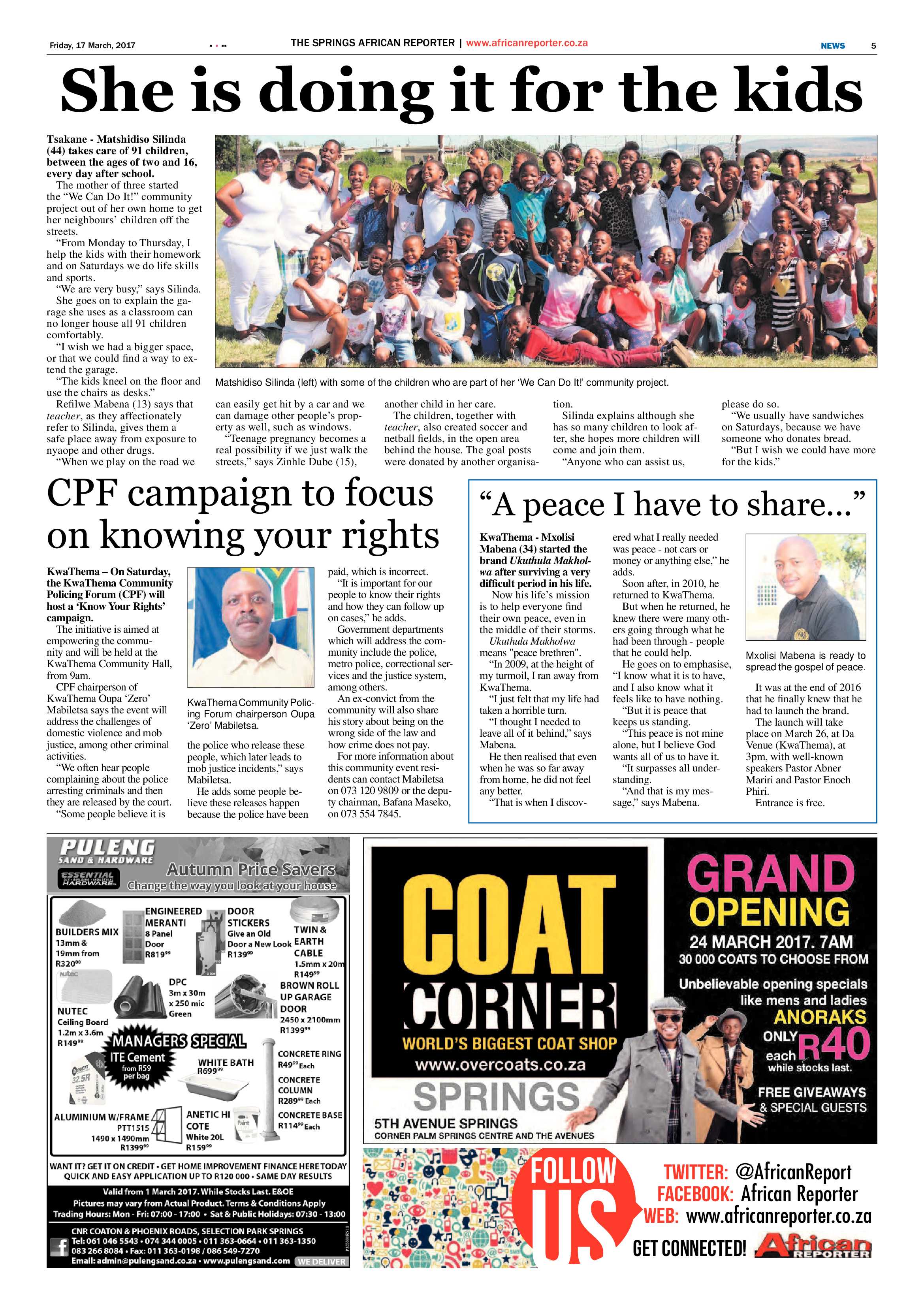African Reporter 17 March 2017 page 5