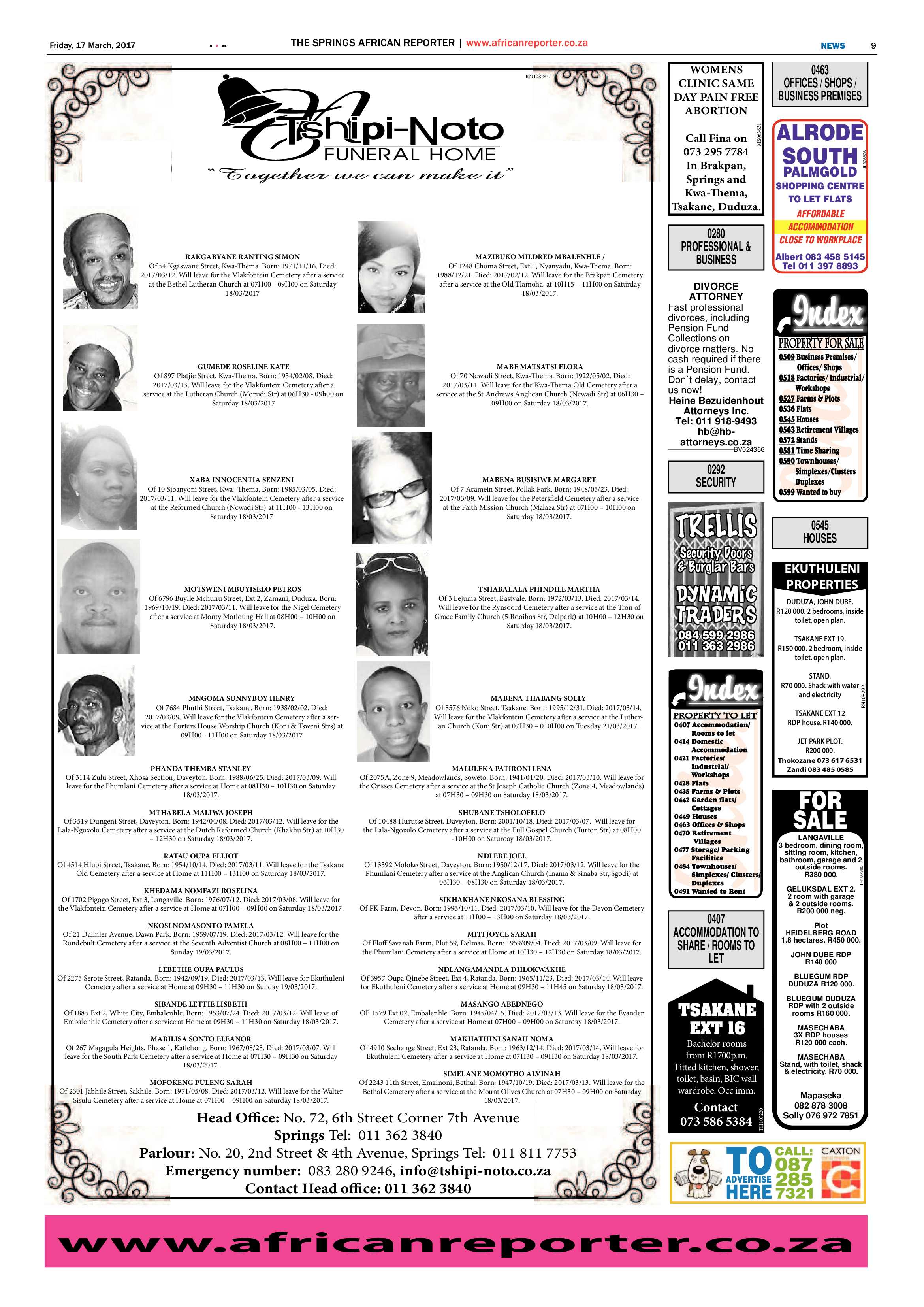 African Reporter 17 March 2017 page 9