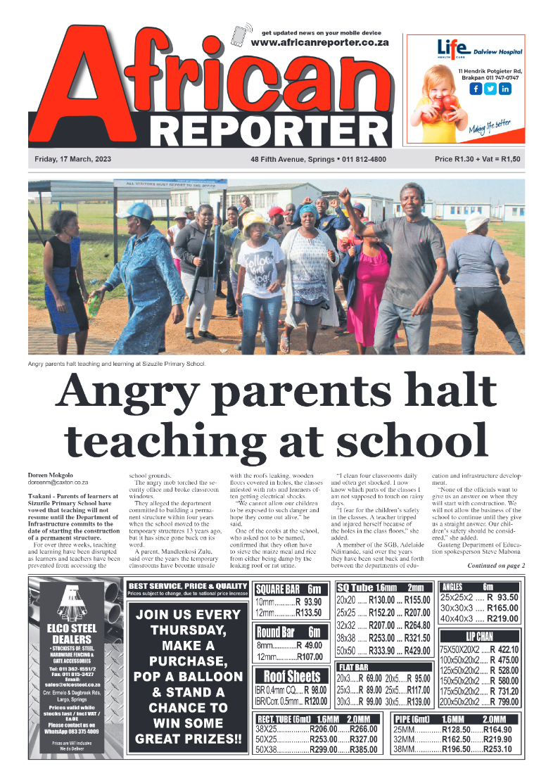 African Reporter 17 March 2023 page 1