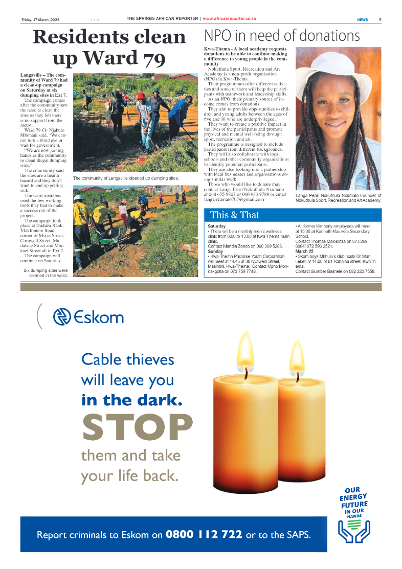 African Reporter 17 March 2023 page 5