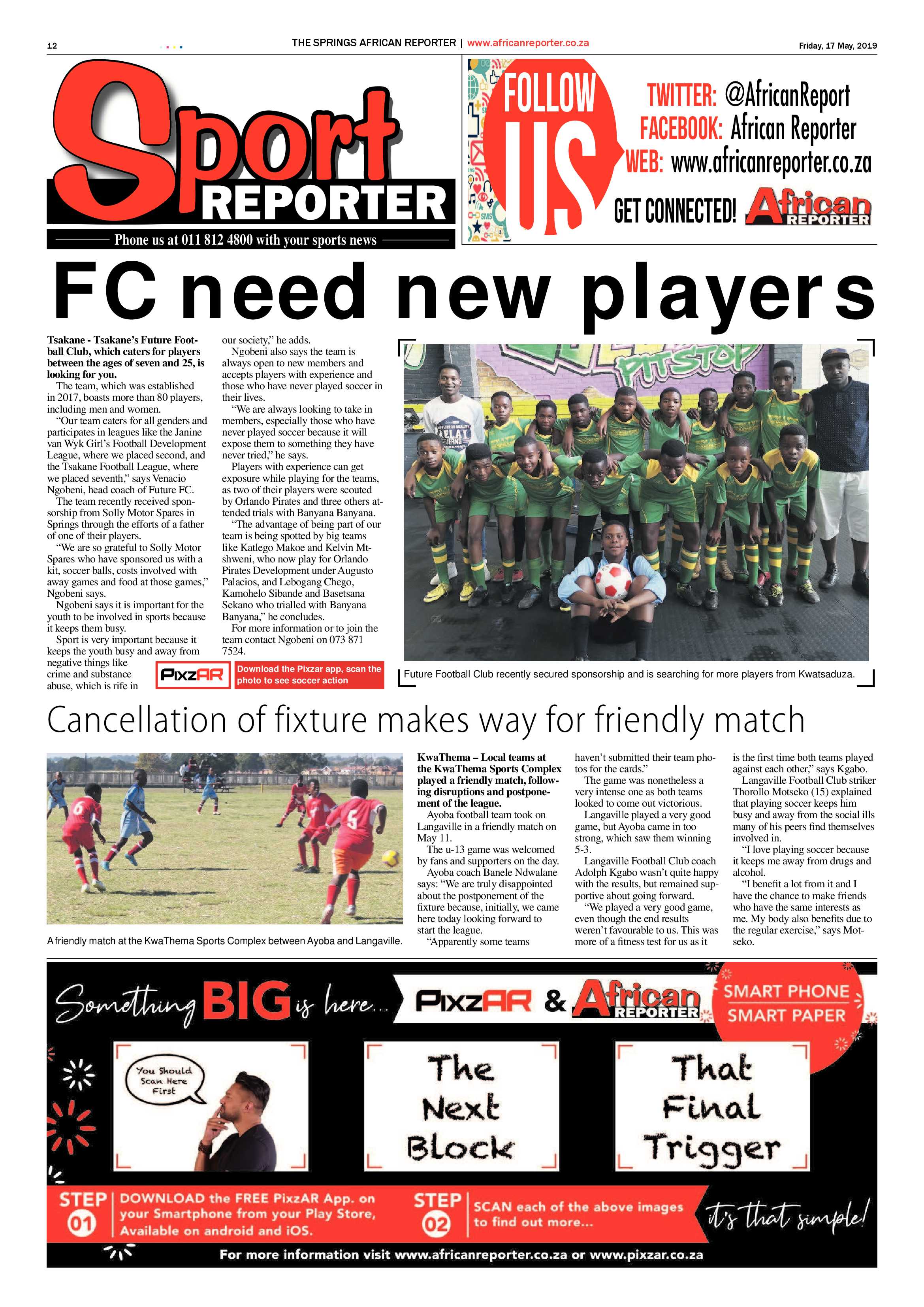 African Reporter 17 May 2019 page 12
