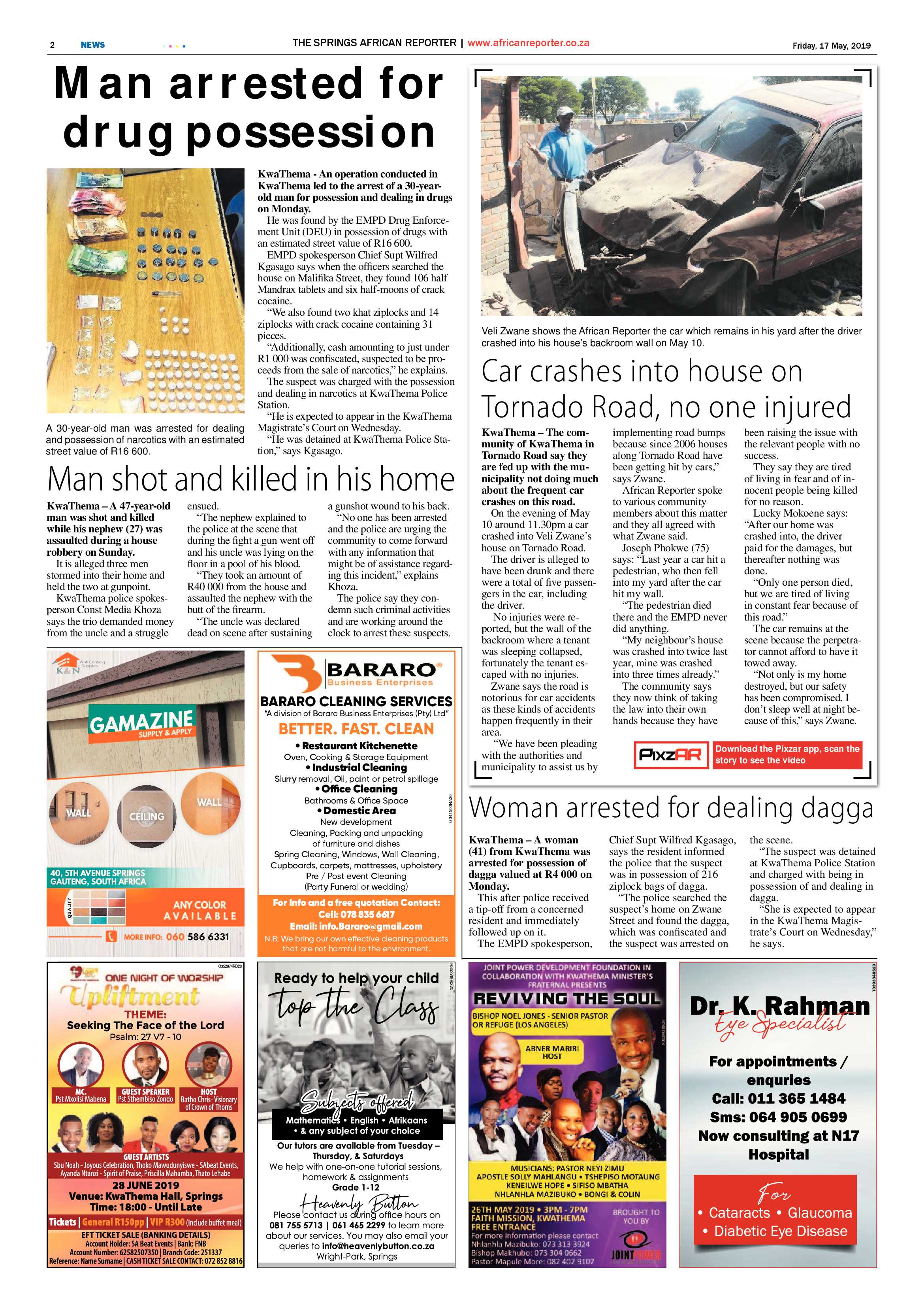 African Reporter 17 May 2019 page 2