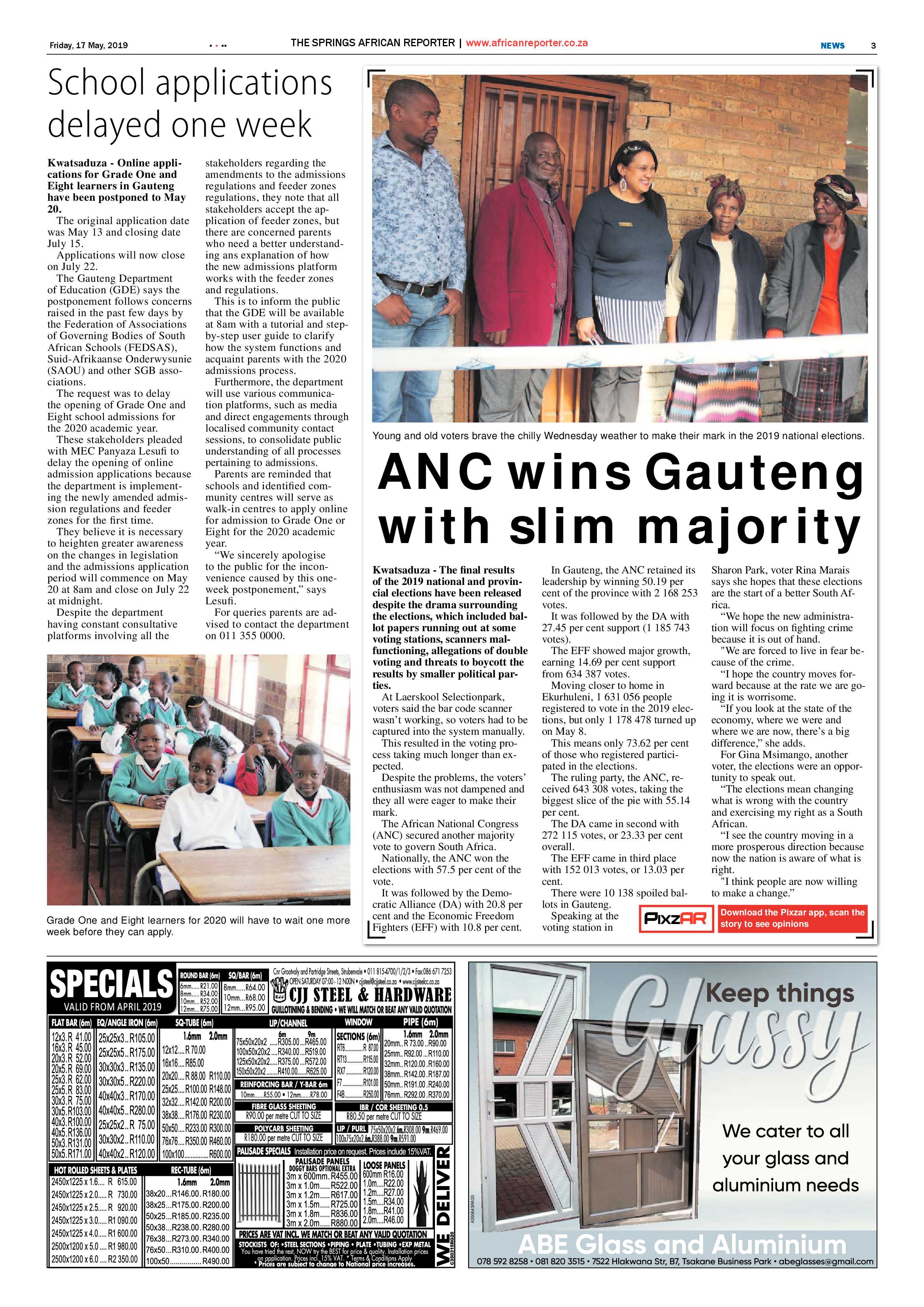 African Reporter 17 May 2019 page 3