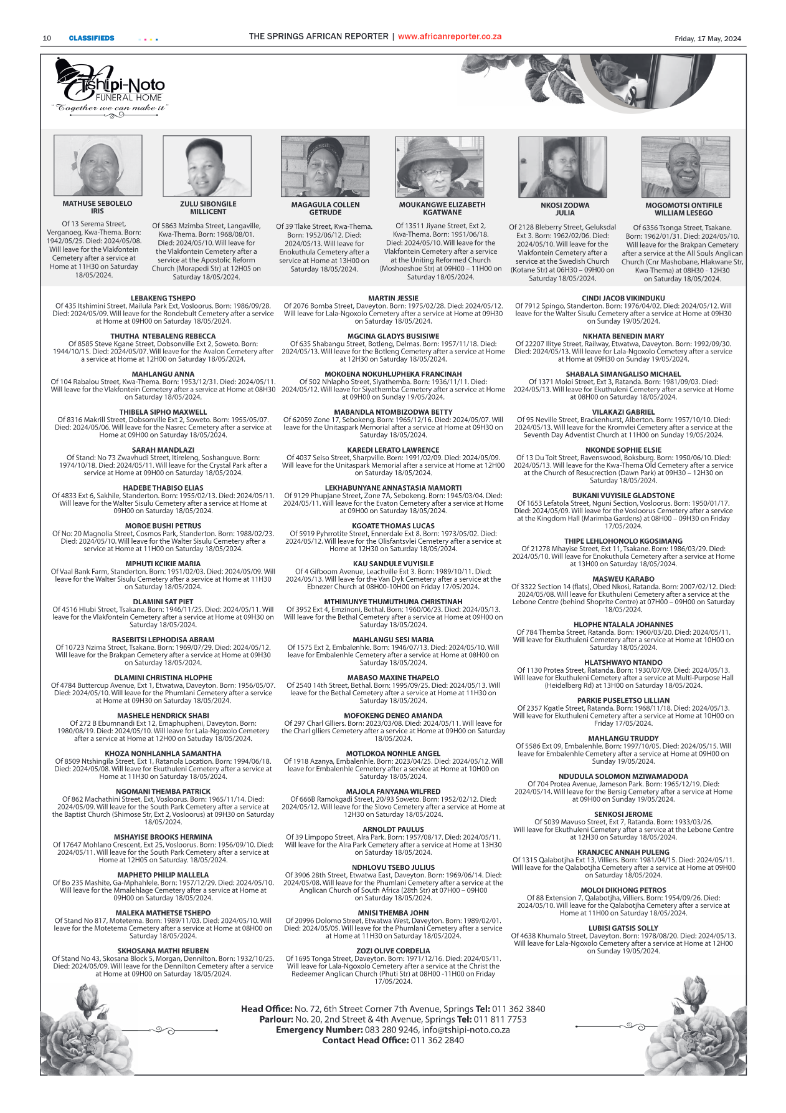 African Reporter 17 May 2024 page 10