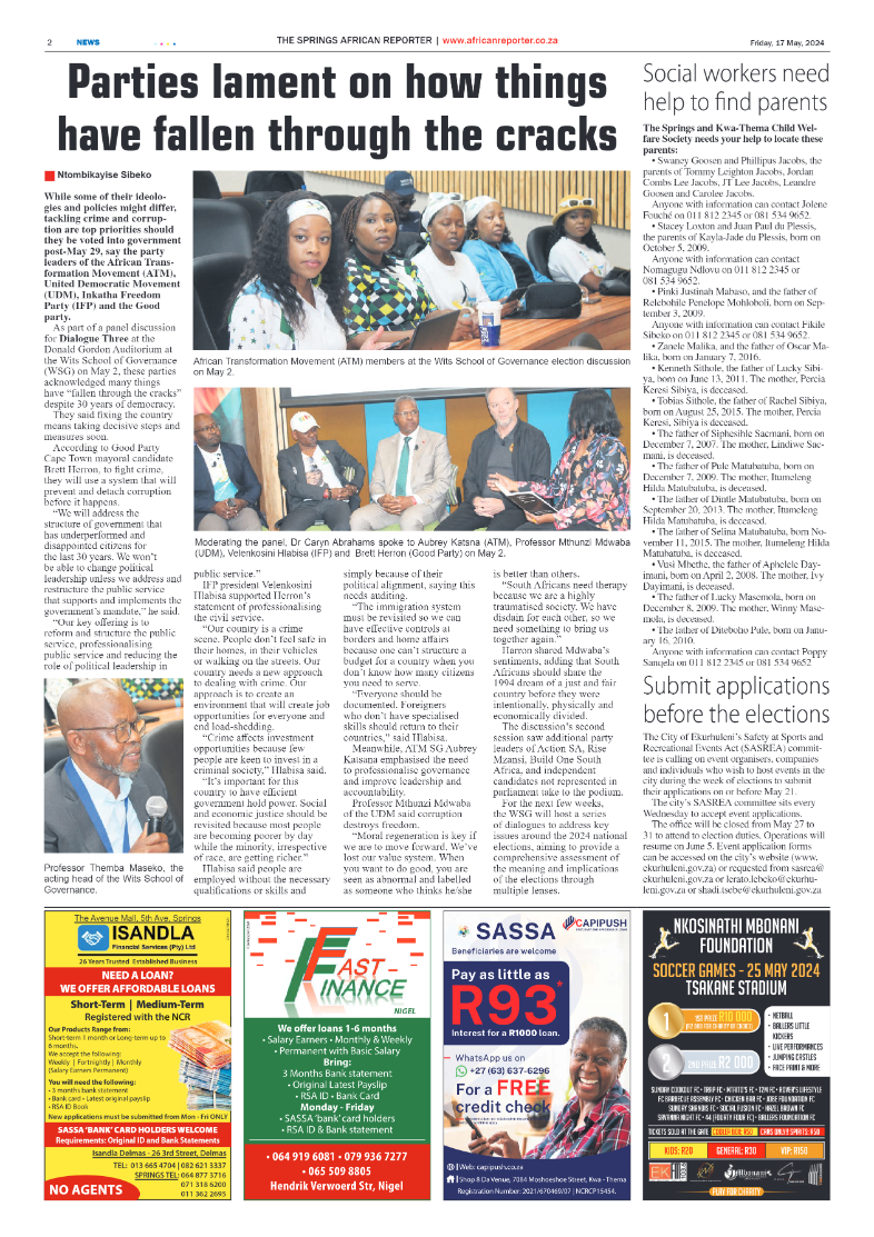 African Reporter 17 May 2024 page 2