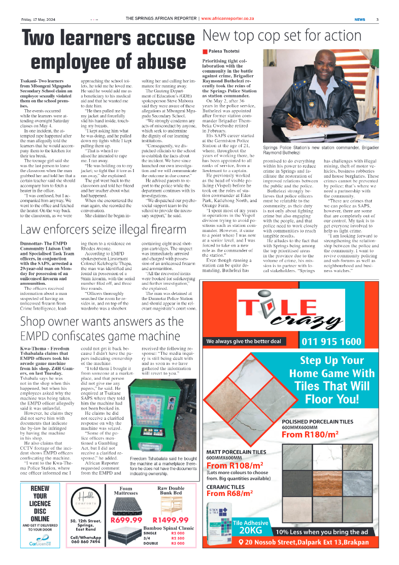 African Reporter 17 May 2024 page 3