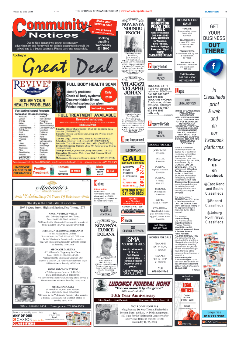 African Reporter 17 May 2024 page 9