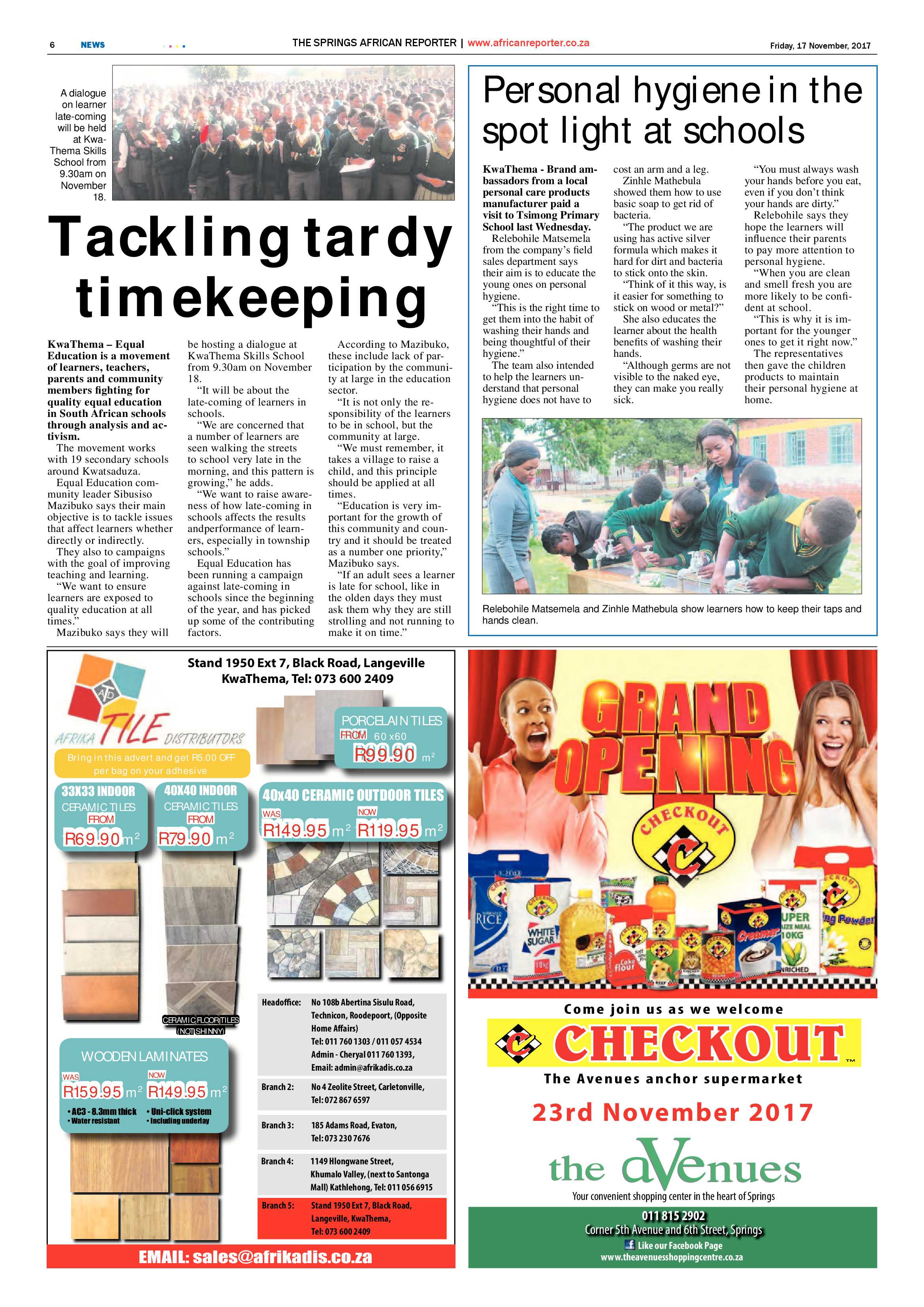 African Reporter 17 November 2017 page 6
