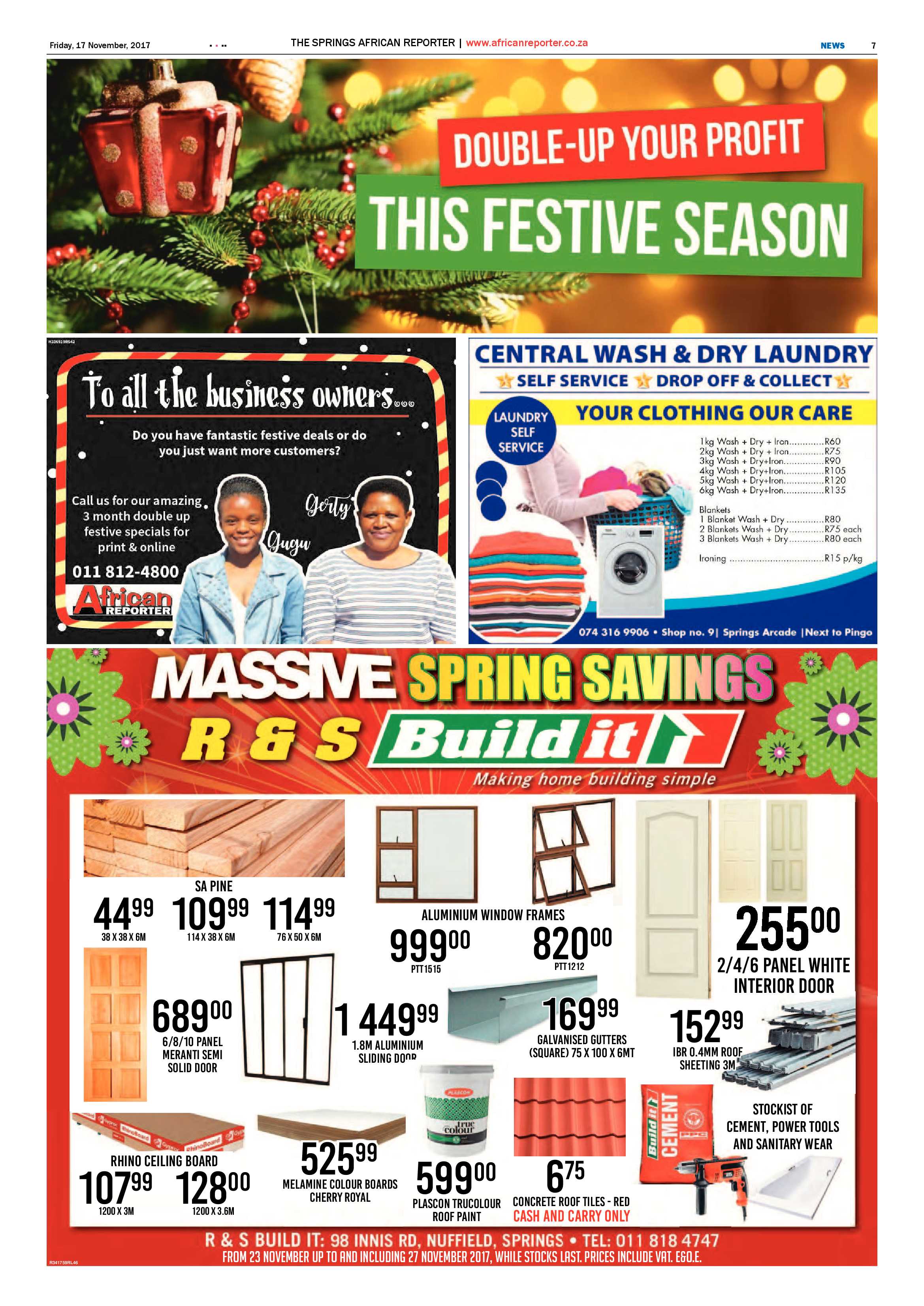 African Reporter 17 November 2017 page 7