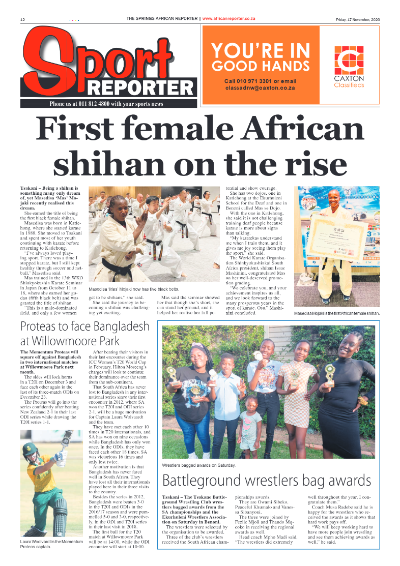 African Reporter 17 November 2023 page 12