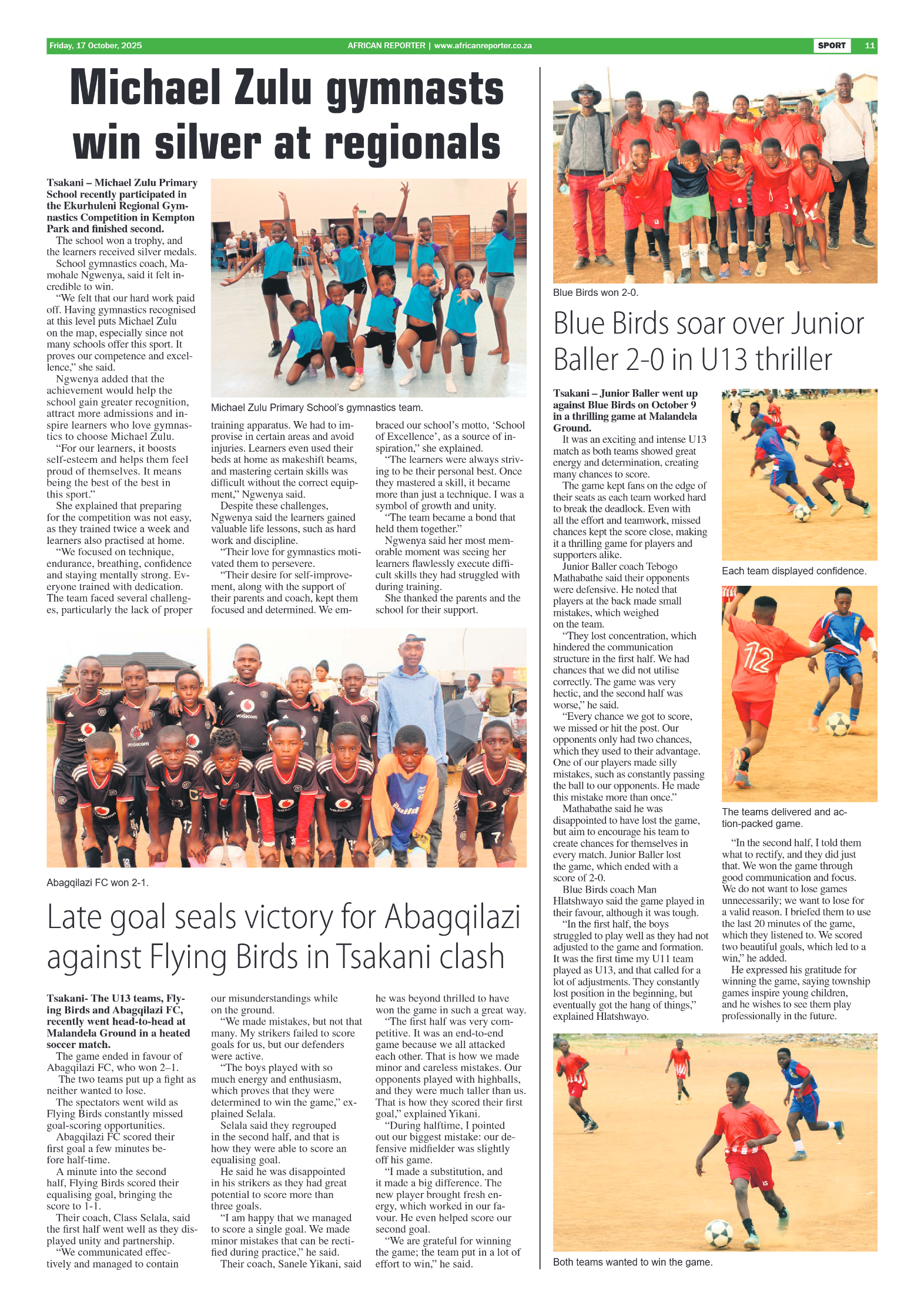 African Reporter 17 October 2025 page 11
