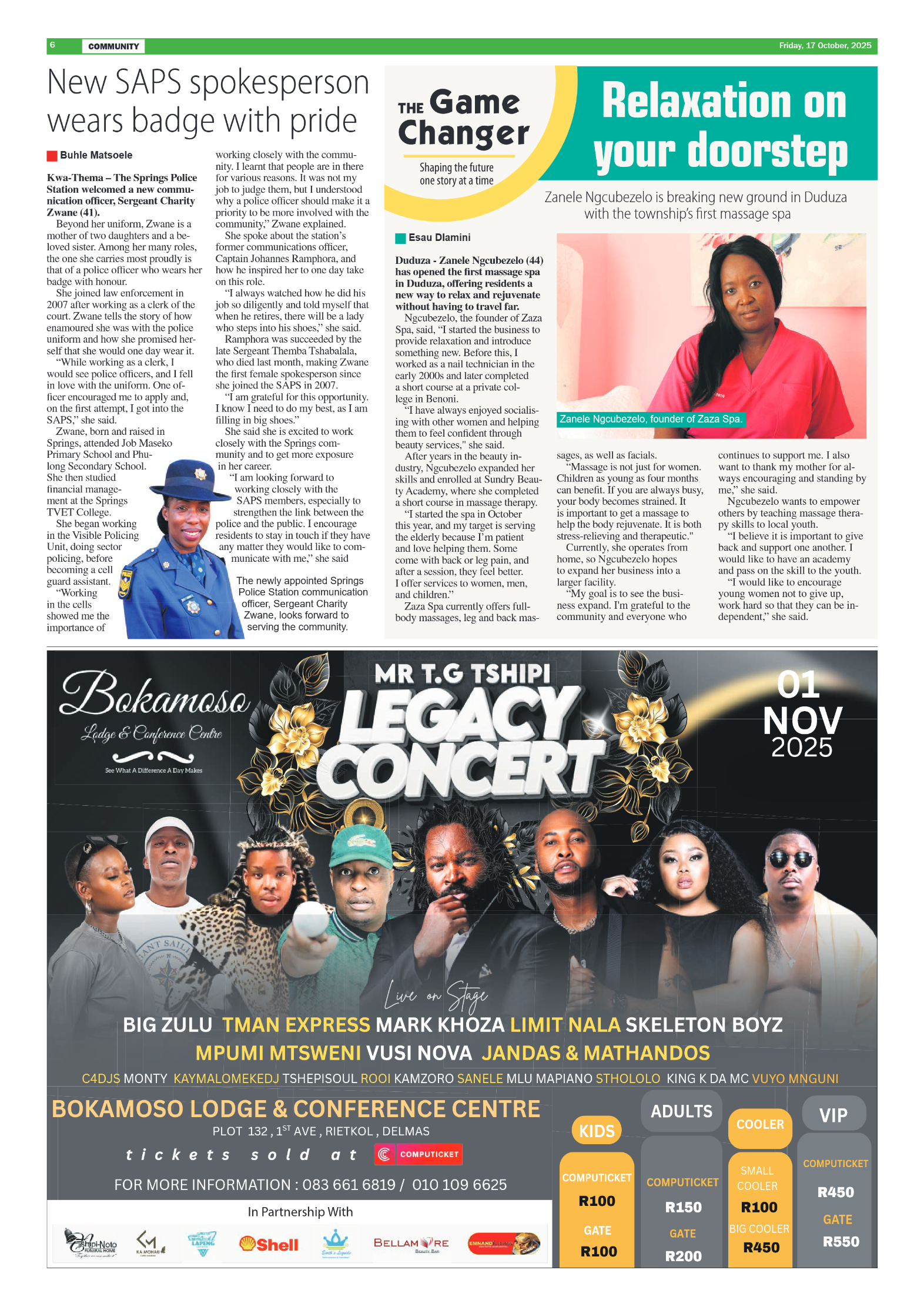 African Reporter 17 October 2025 page 6