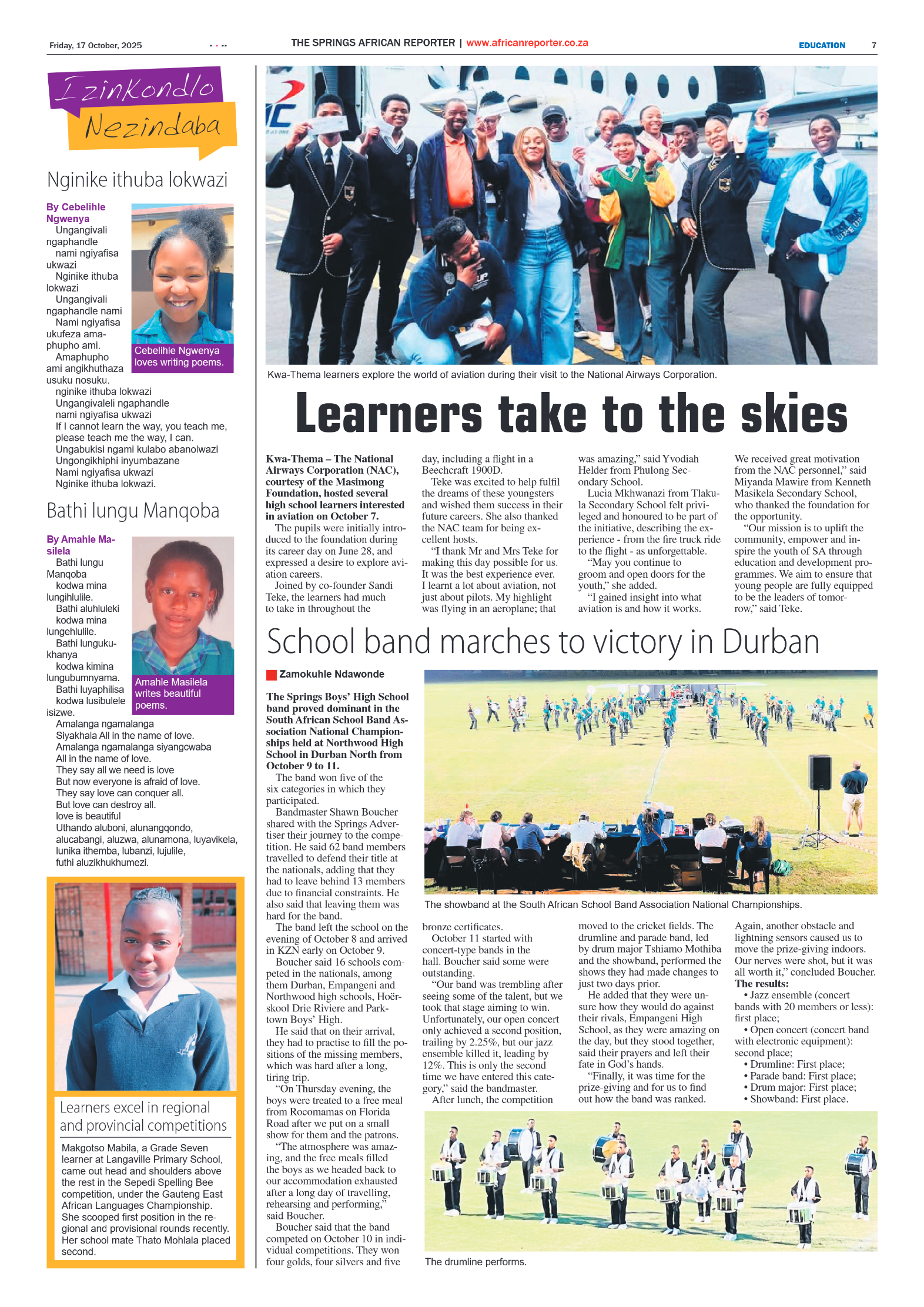 African Reporter 17 October 2025 page 7
