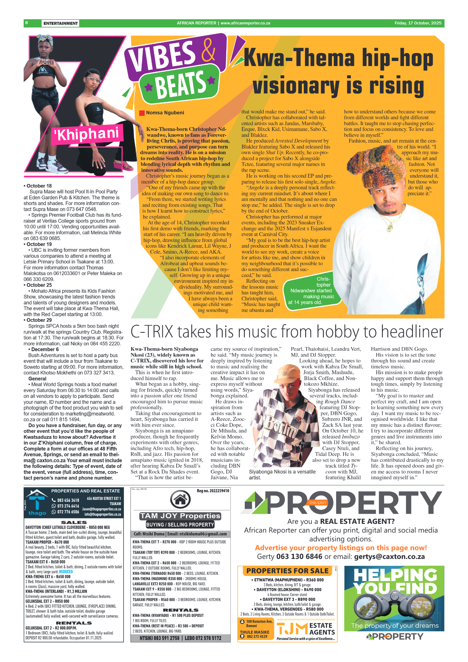 African Reporter 17 October 2025 page 8