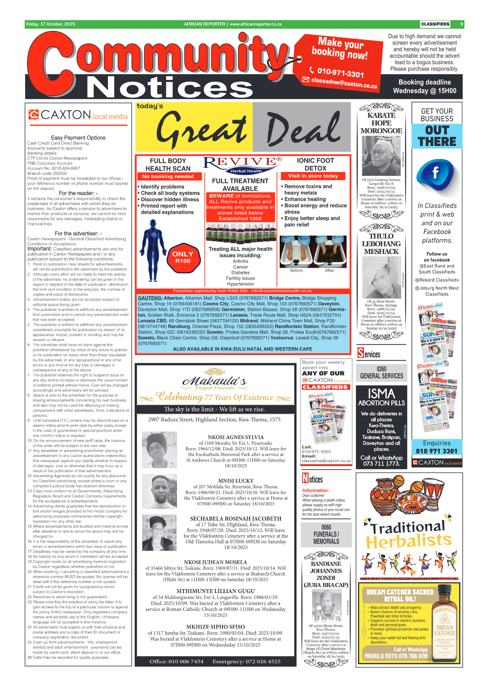 African Reporter 17 October 2025 page 9
