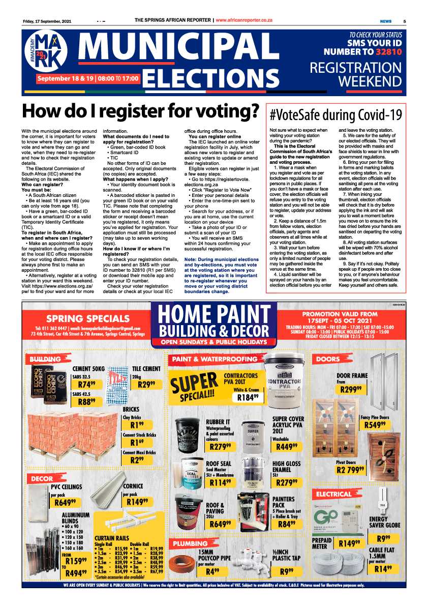 African Reporter 17 September 2021 page 5