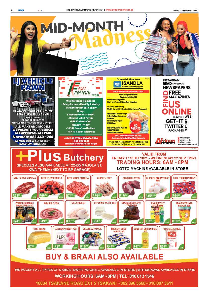 African Reporter 17 September 2021 page 6