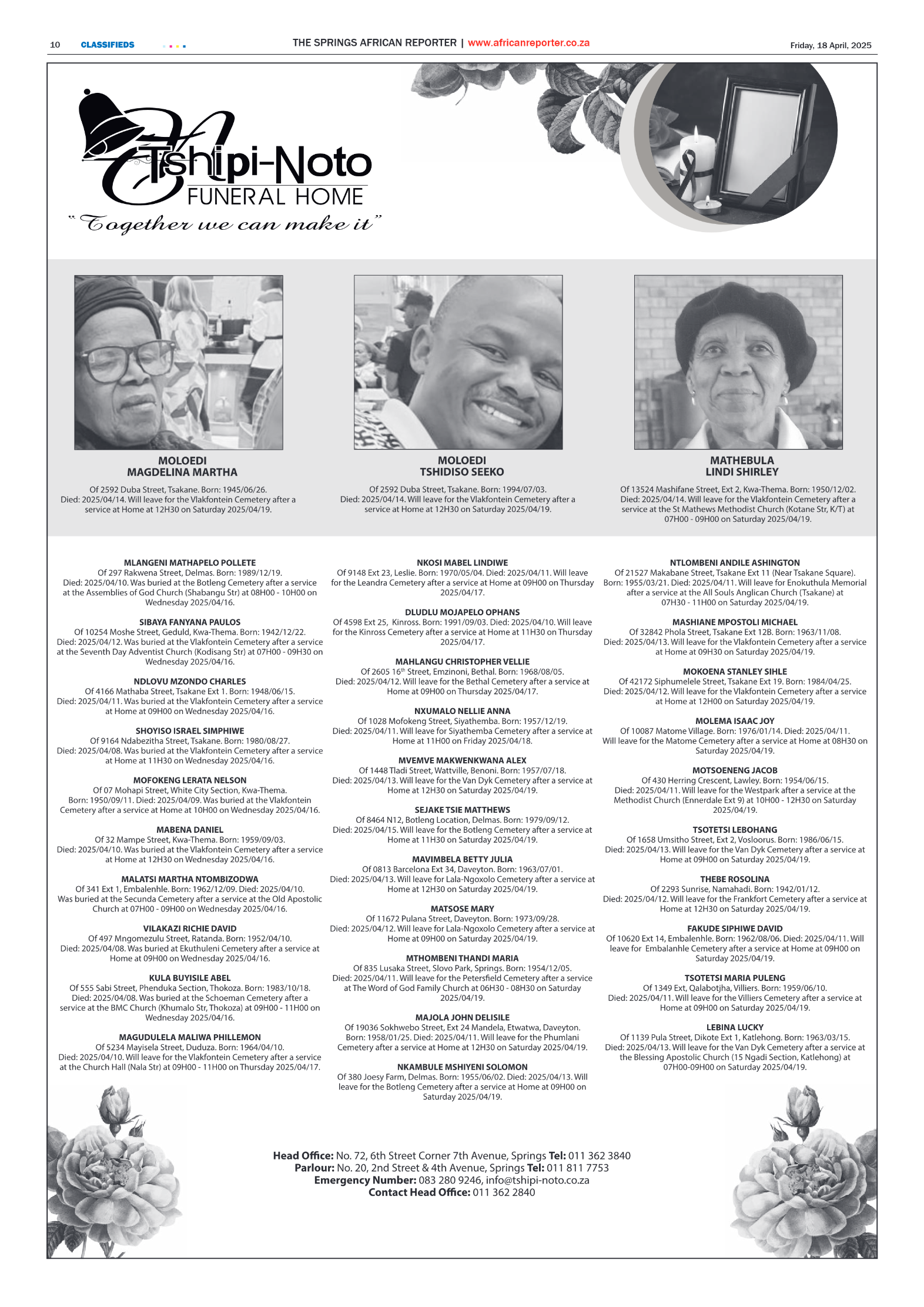 African Reporter 18 April 2025 page 10