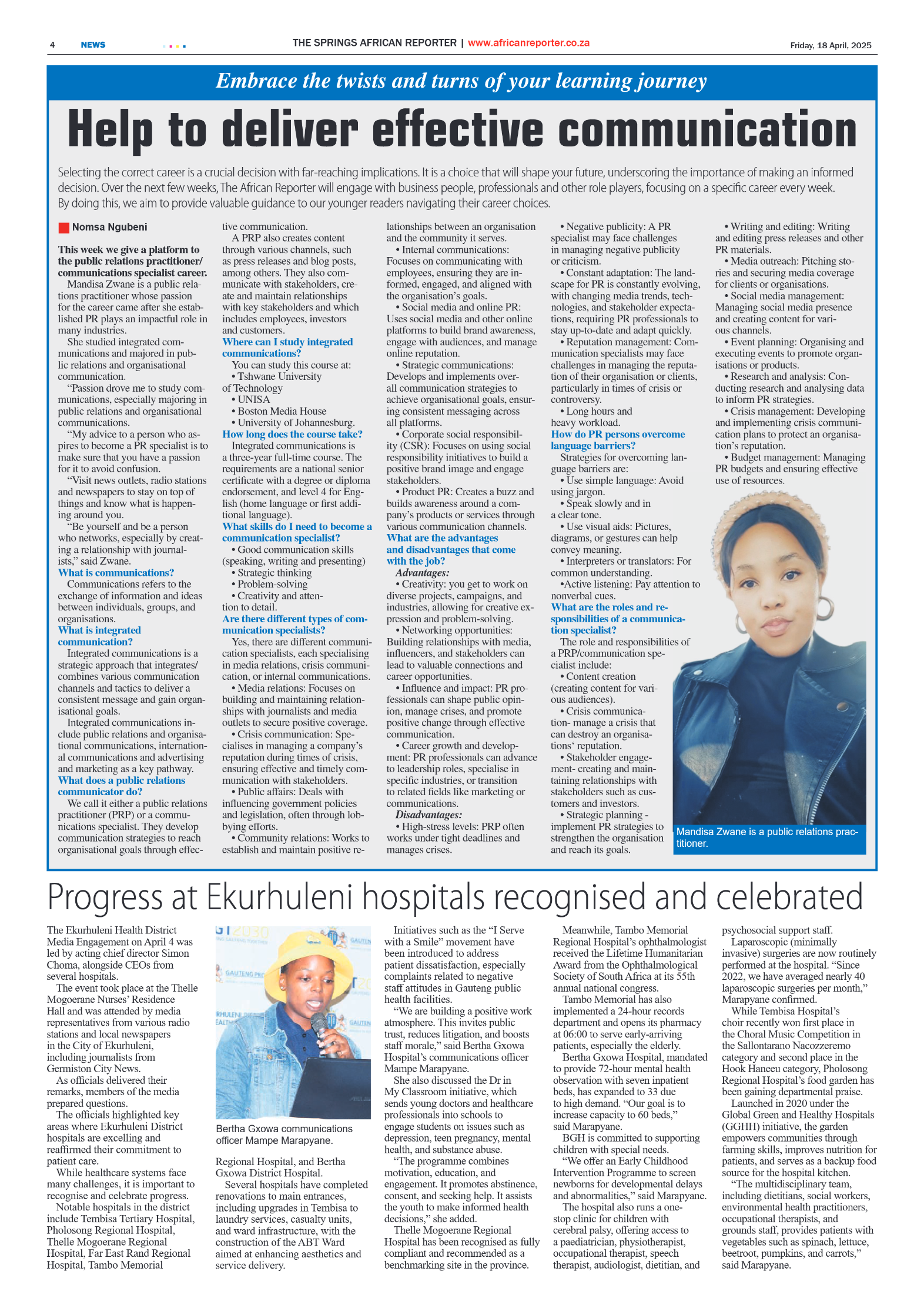 African Reporter 18 April 2025 page 4