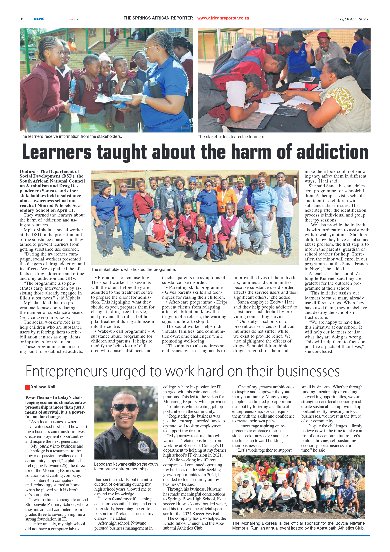 African Reporter 18 April 2025 page 8
