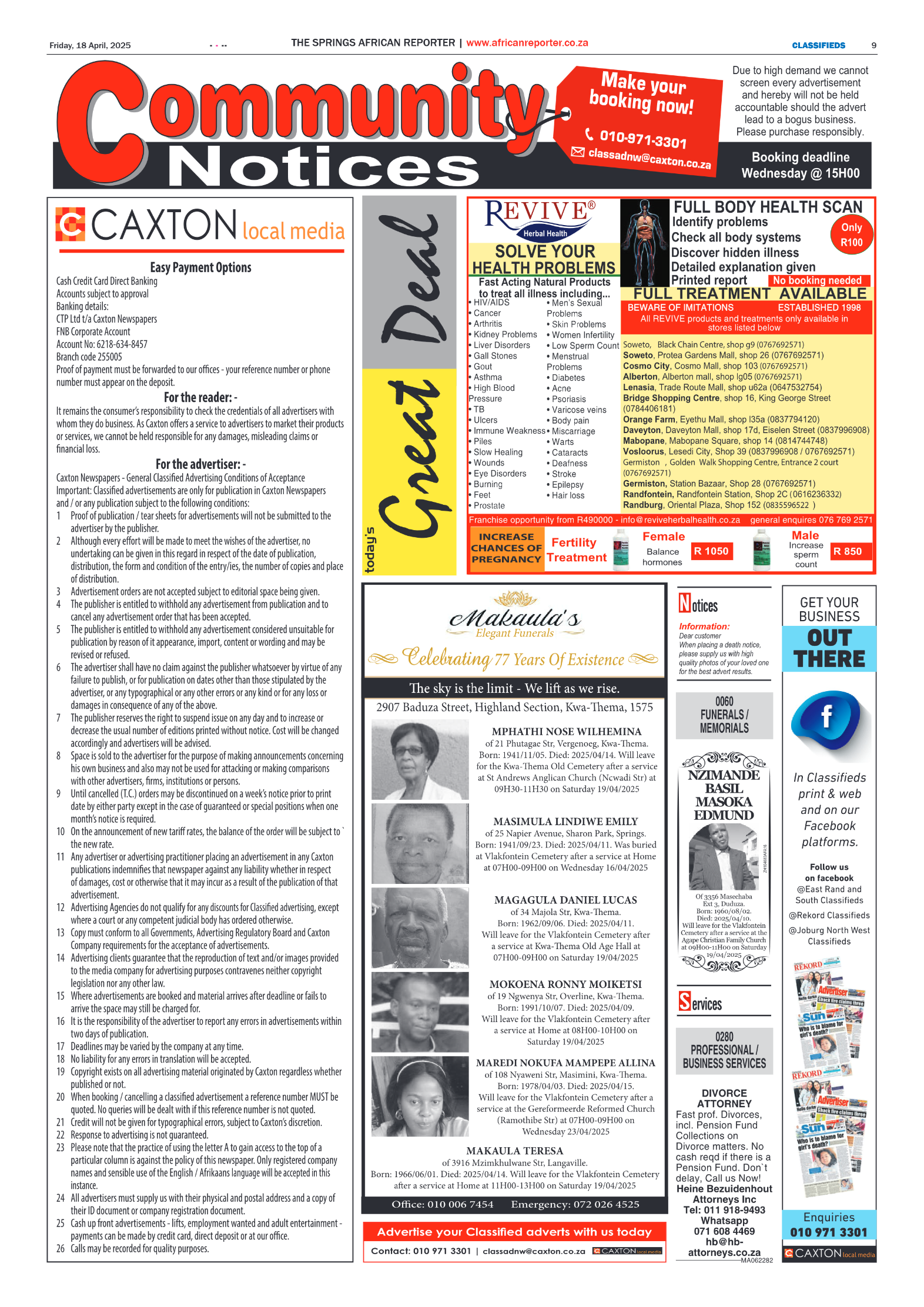 African Reporter 18 April 2025 page 9