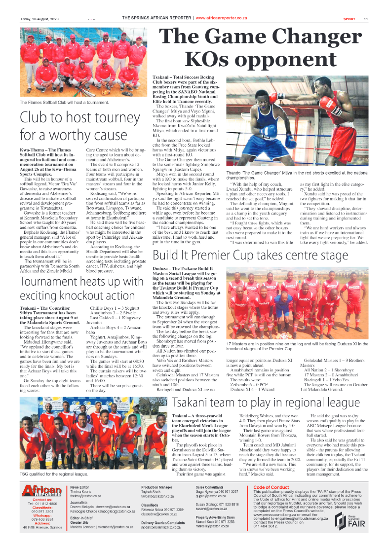 African Reporter 18 Aug 2023 page 11