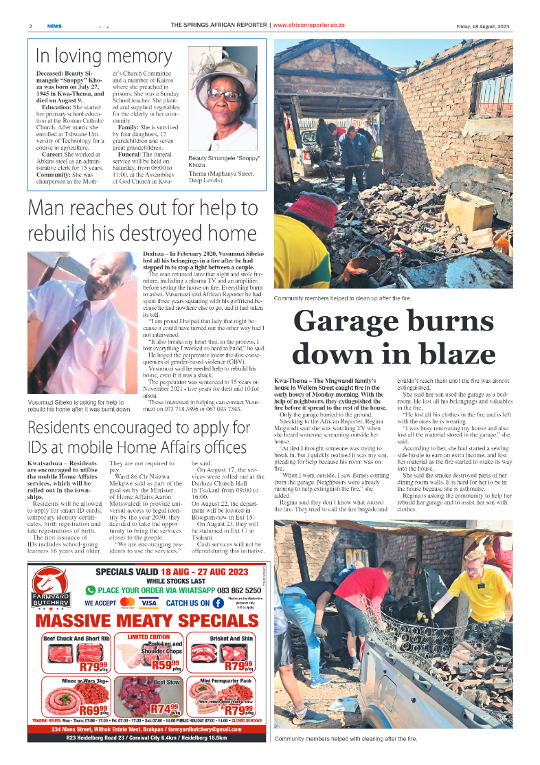 African Reporter 18 Aug 2023 page 2