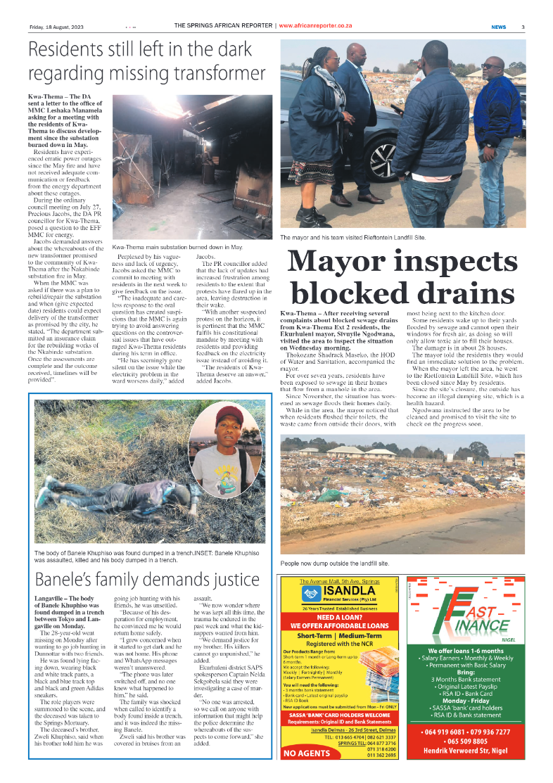 African Reporter 18 Aug 2023 page 3