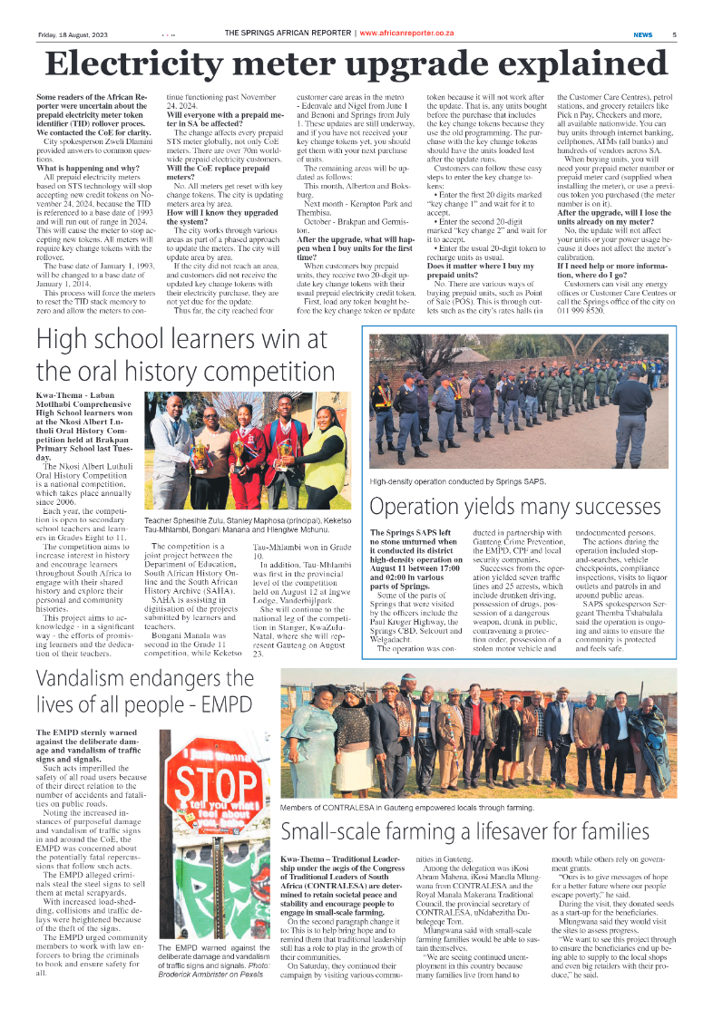 African Reporter 18 Aug 2023 page 5