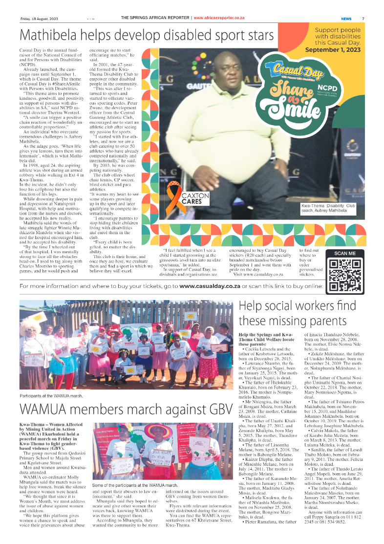 African Reporter 18 Aug 2023 page 7