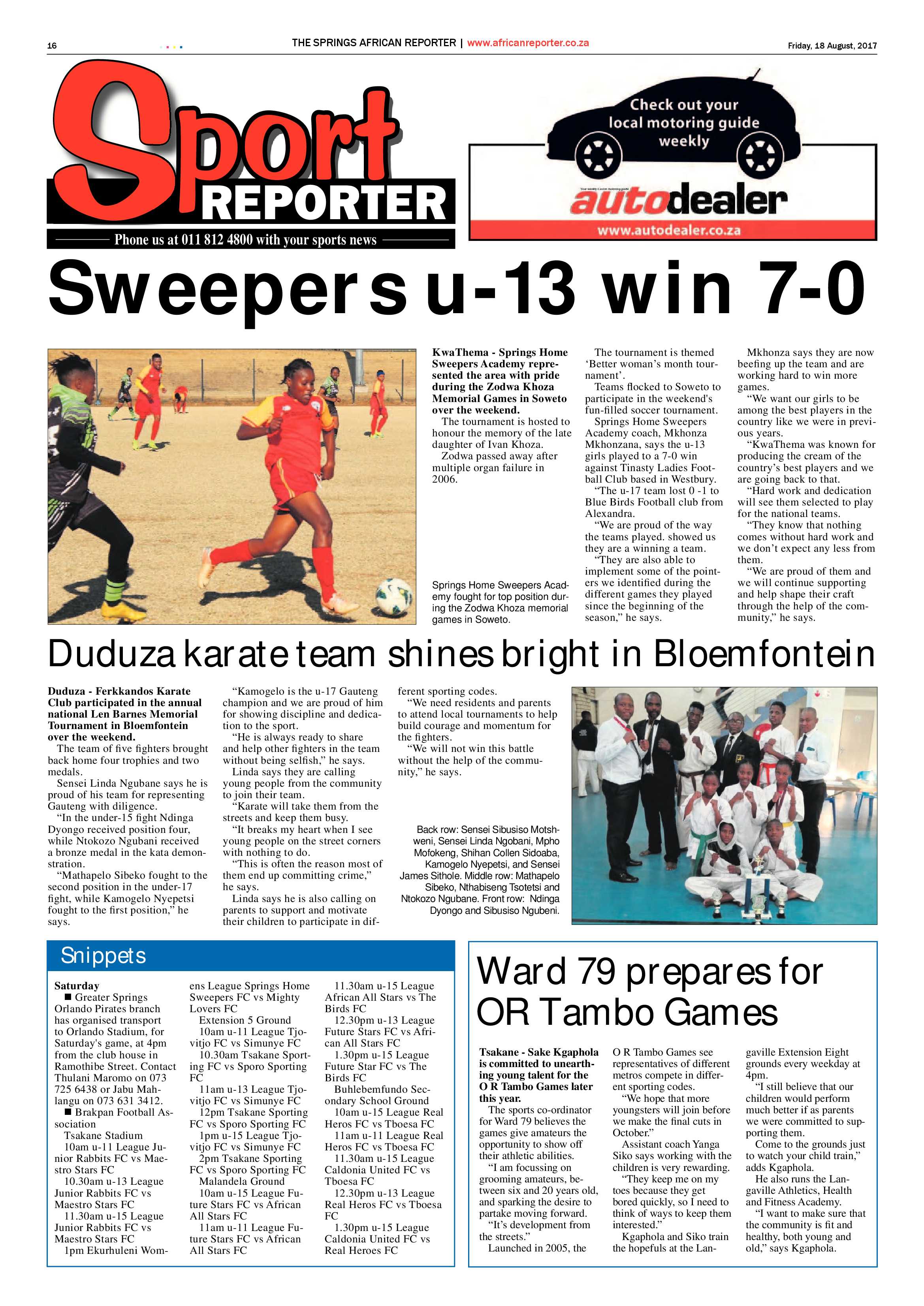 African Reporter 18 August 2017 page 16