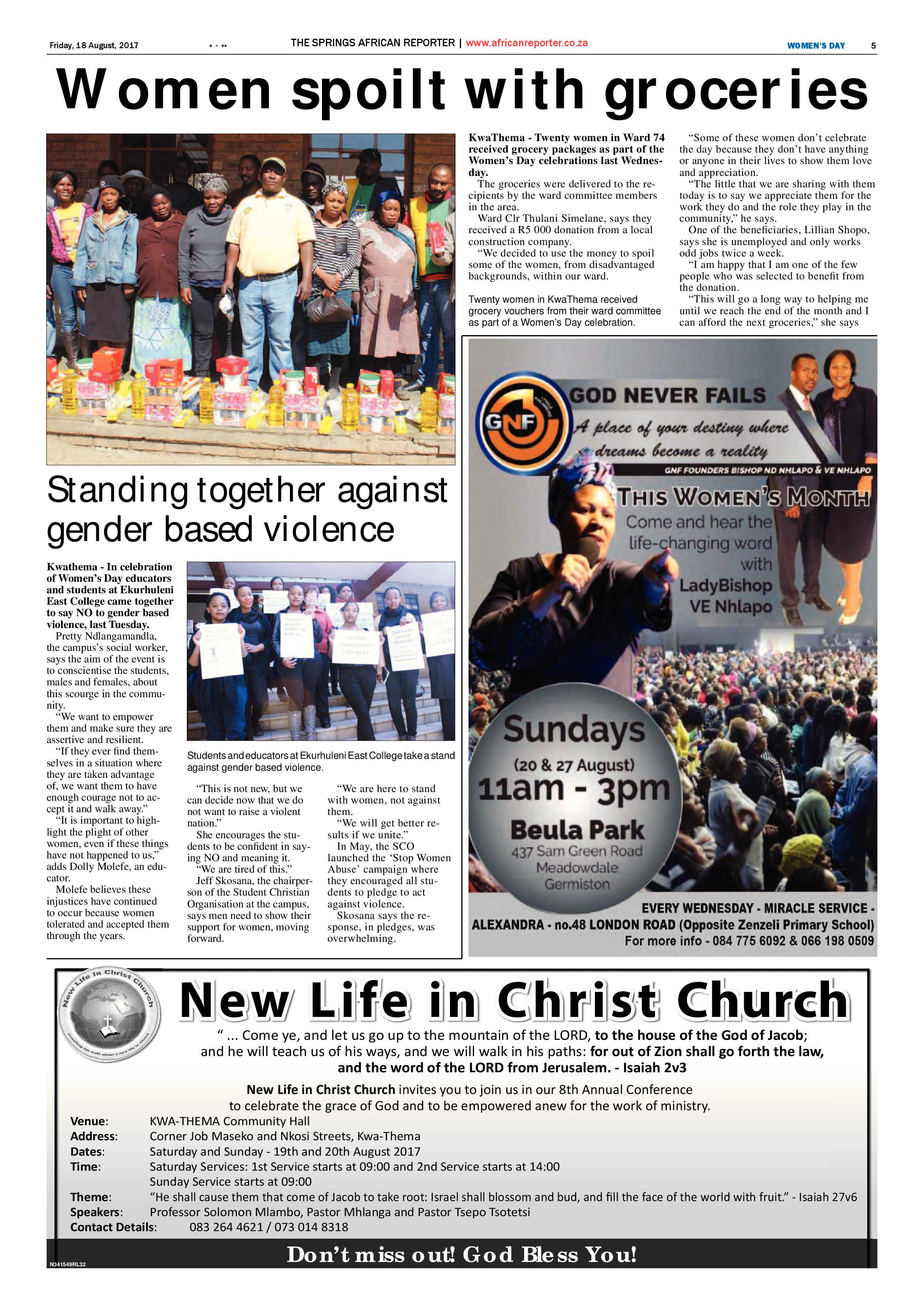 African Reporter 18 August 2017 page 5