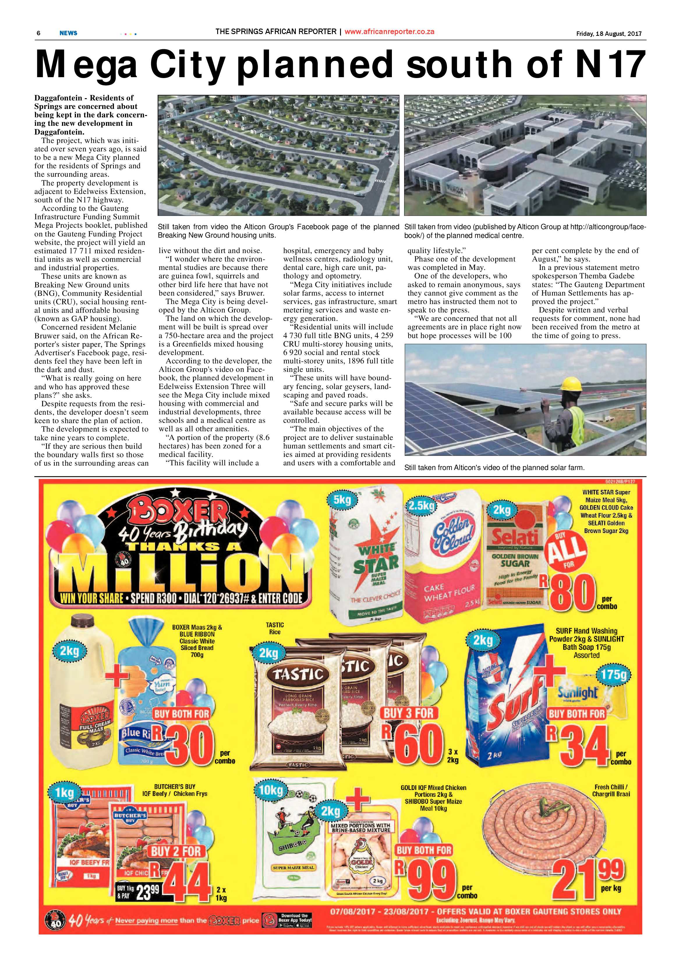 African Reporter 18 August 2017 page 6