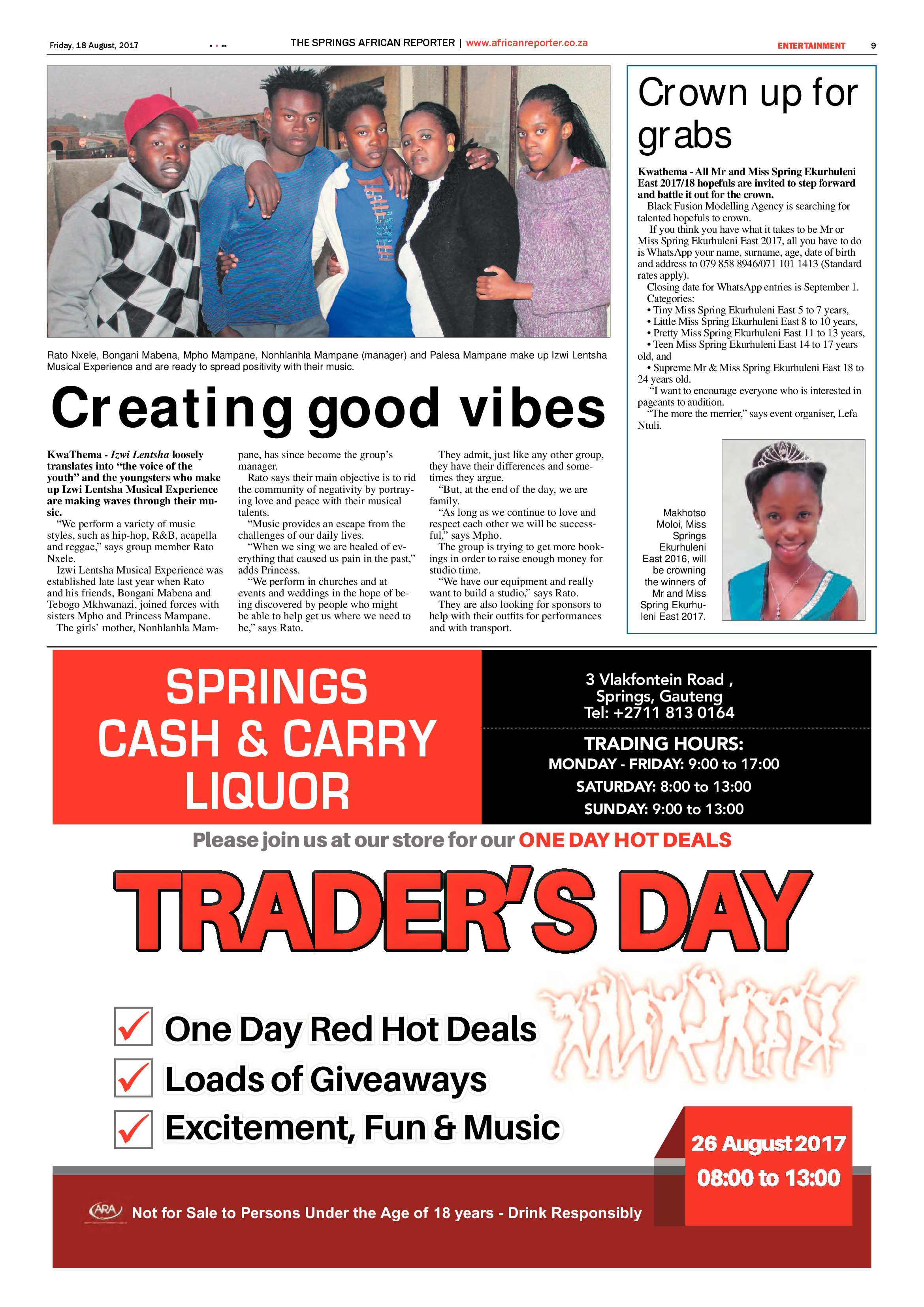 African Reporter 18 August 2017 page 9