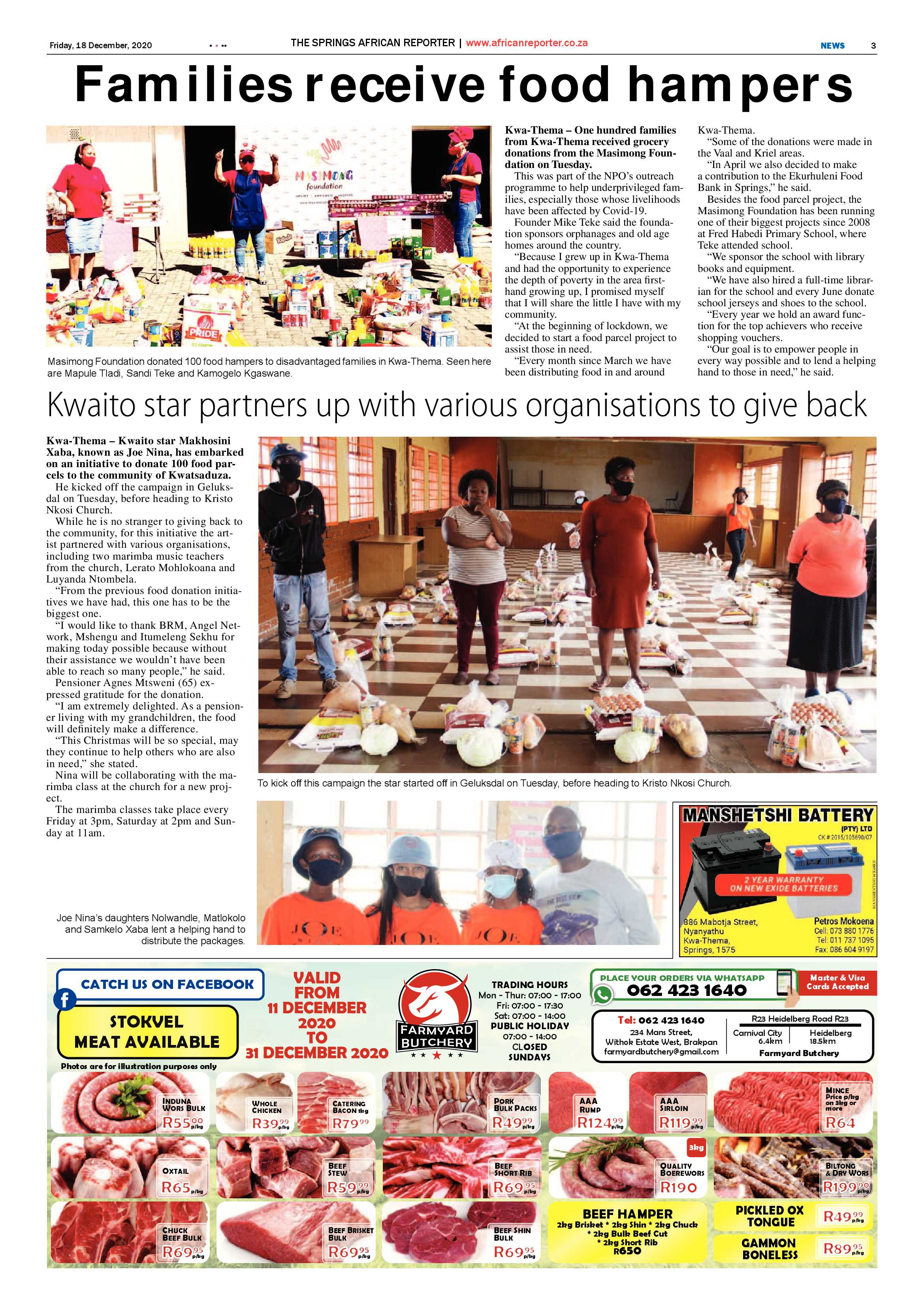 African Reporter 18 December 2020 page 3