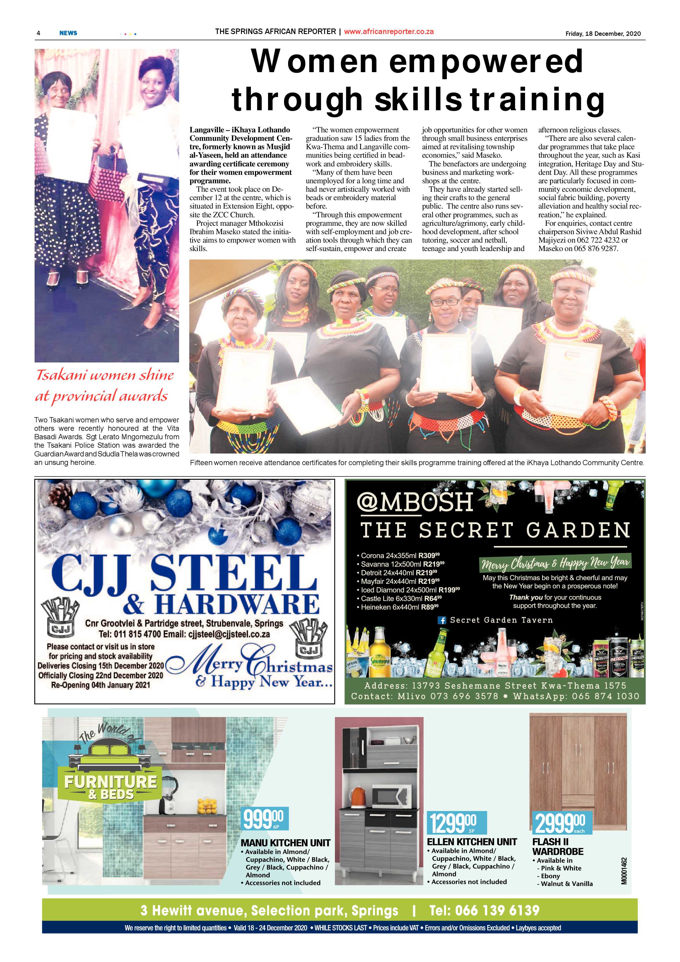 African Reporter 18 December 2020 page 4