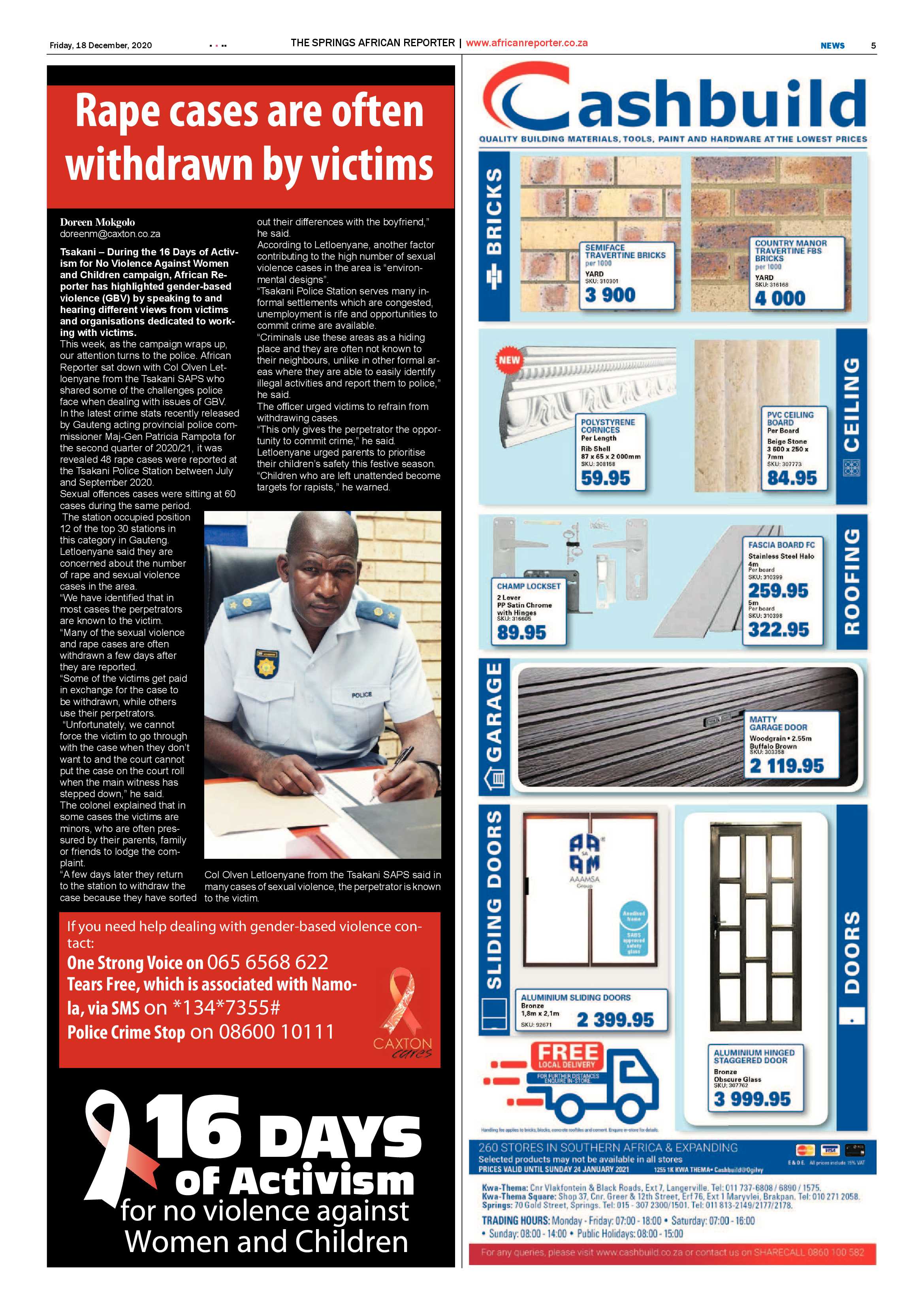 African Reporter 18 December 2020 page 5